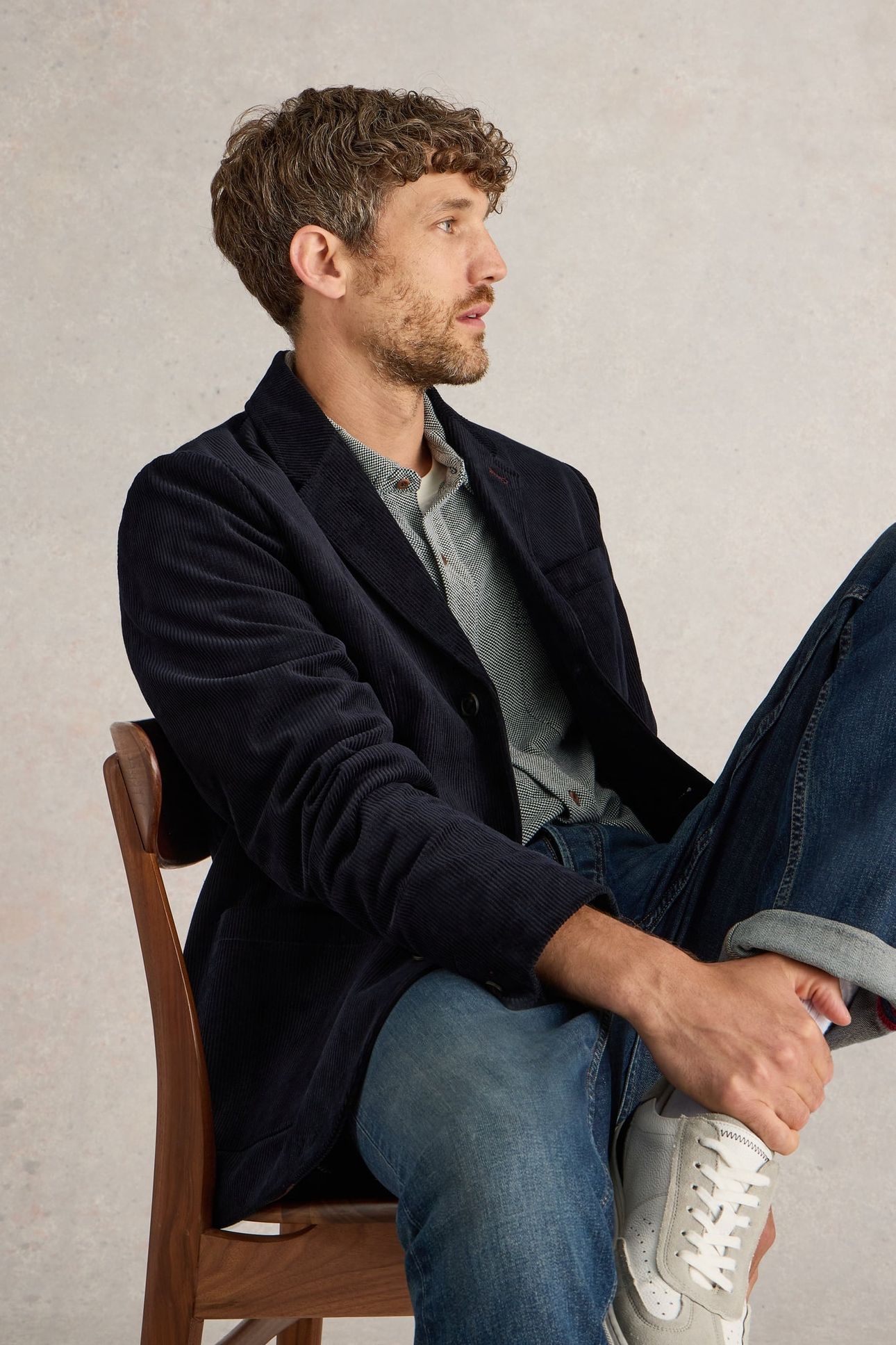 KIRKBY CORD BLAZER DARK NAVY 6