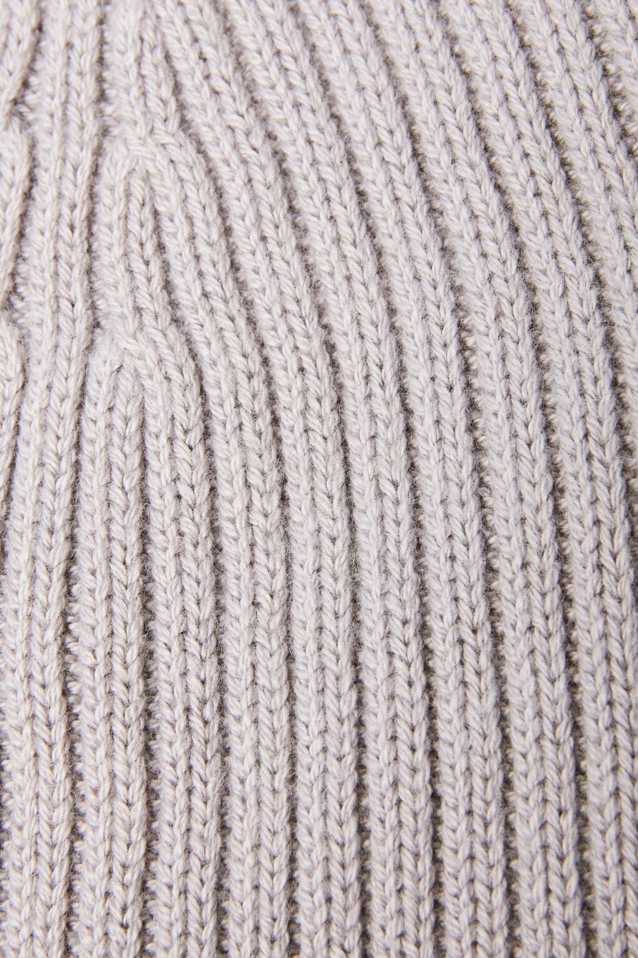 PATCH CHUNKY RIB COTTON BEANIE SILVER SCONCE 4