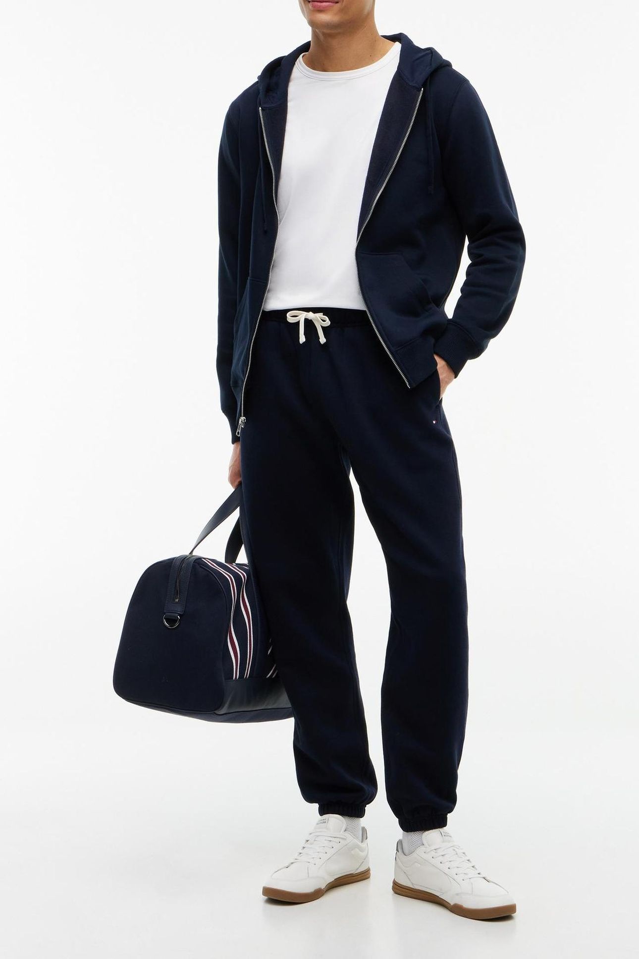 ESSENTIAL FLEECE SWEATPANTS NAVY BLUE 5