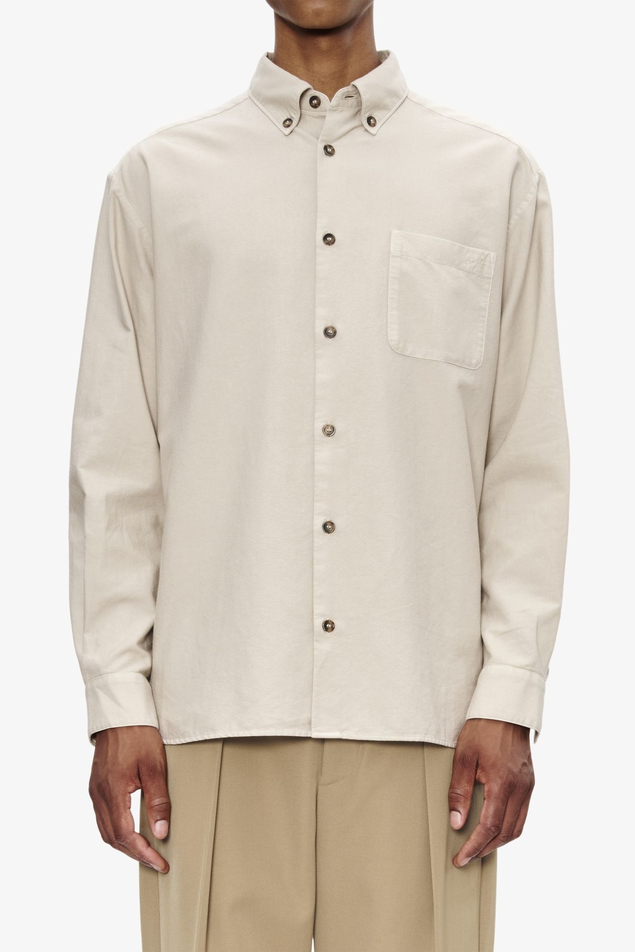 UNISEX SHIRT MATEO LOGO PUTTY 1