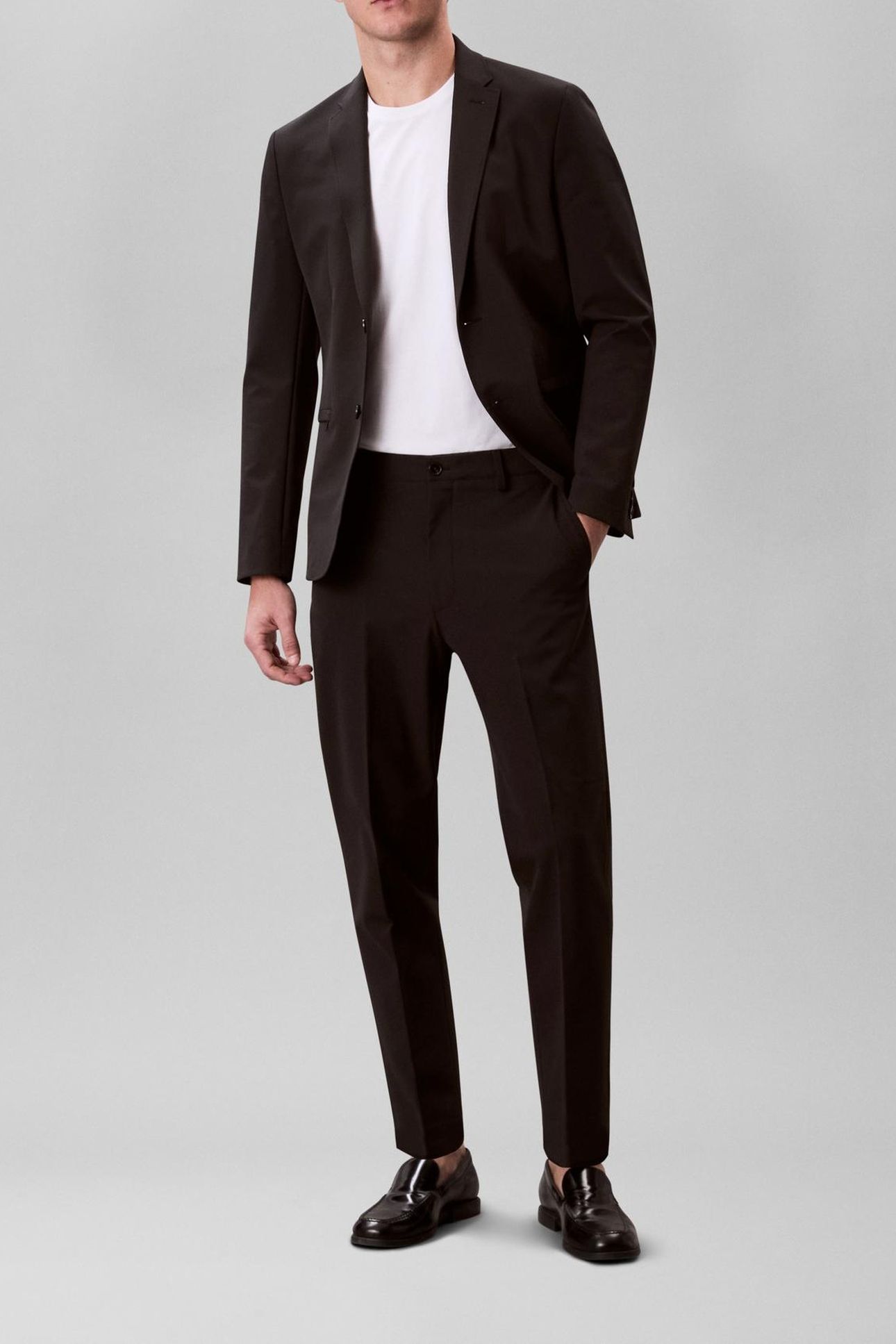 TECH HALF ELASTIC TROUSERS BLACK 1