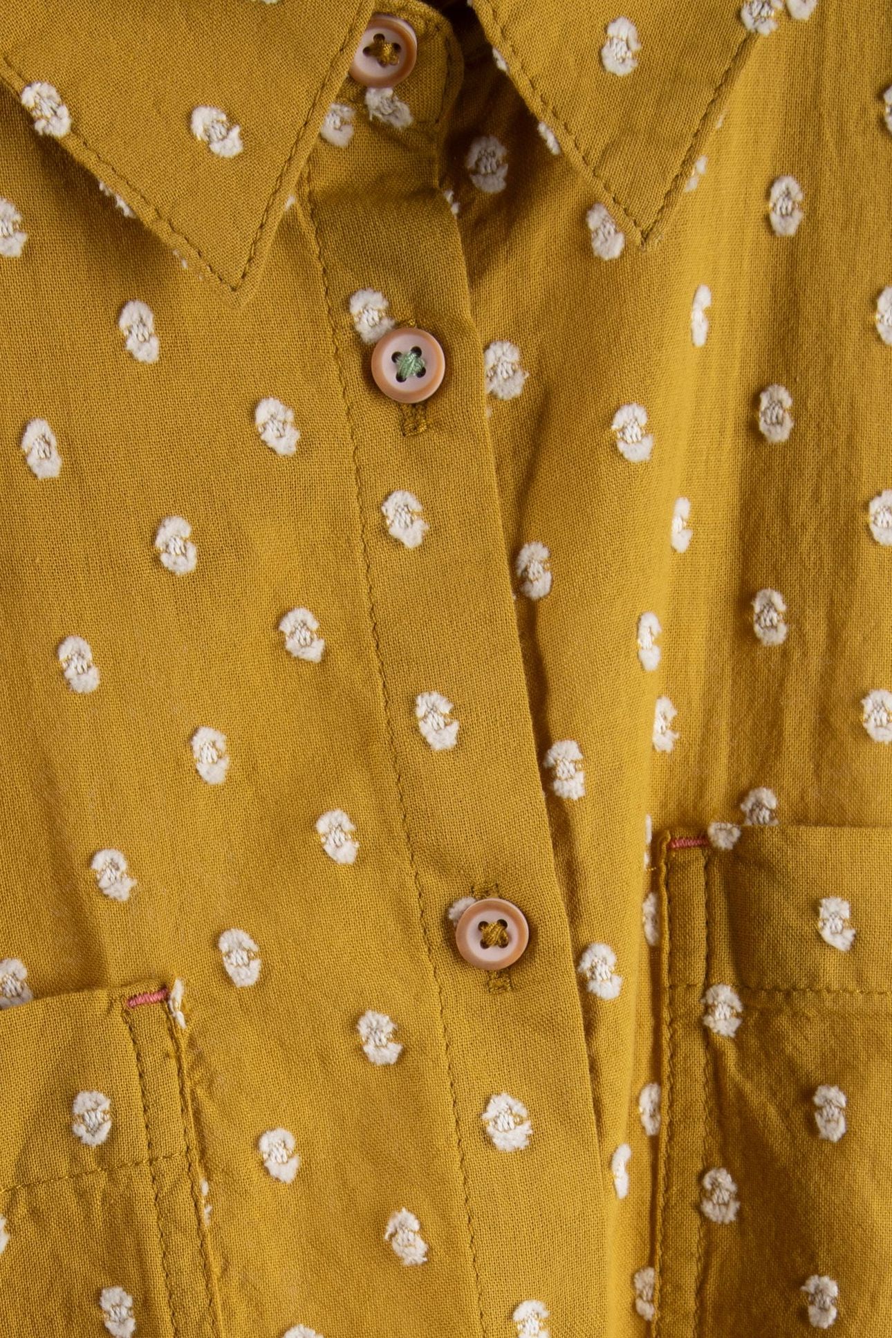 ELLIE ORGANIC COTTON SHIRT MID CHARTREUSE 4
