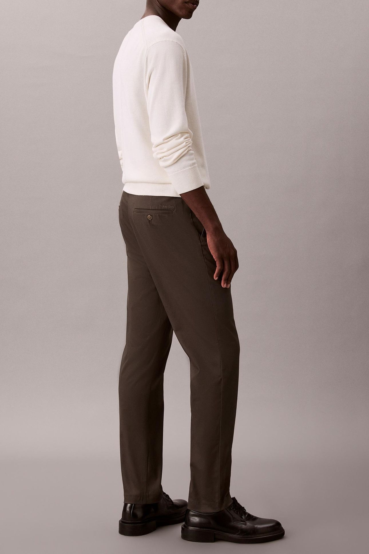 SLIM TAPERED SATEEN BELUGA 2