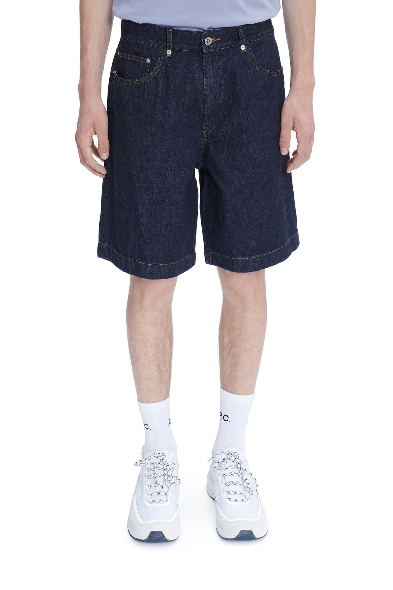 UNISEX SHORTS HELIO WASHED INDIGO 1