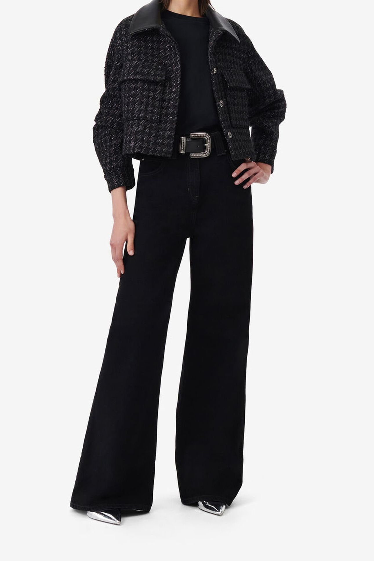 SALOMA JACKET BLACK LUREX 1