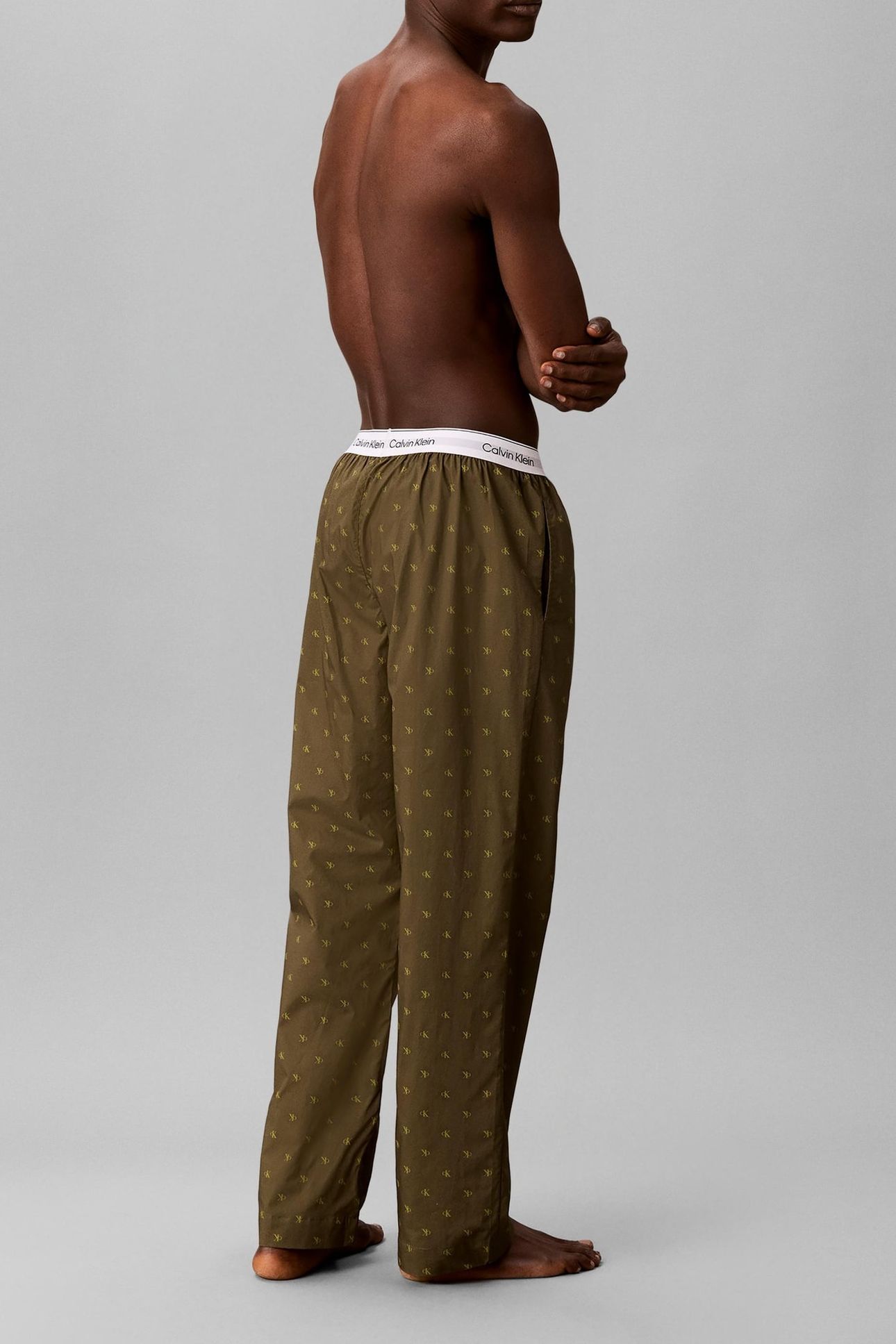 SLEEP PANT 17496 DIAMOND LOGO OLIVE NIGHT 2