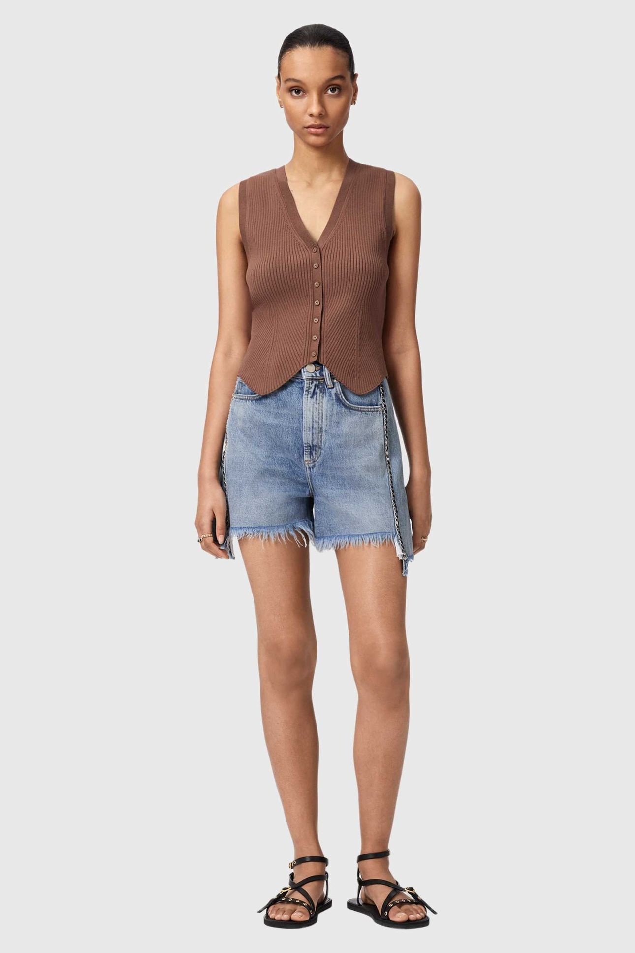 CRUZ WAISTCOAT PENNY BROWN 1