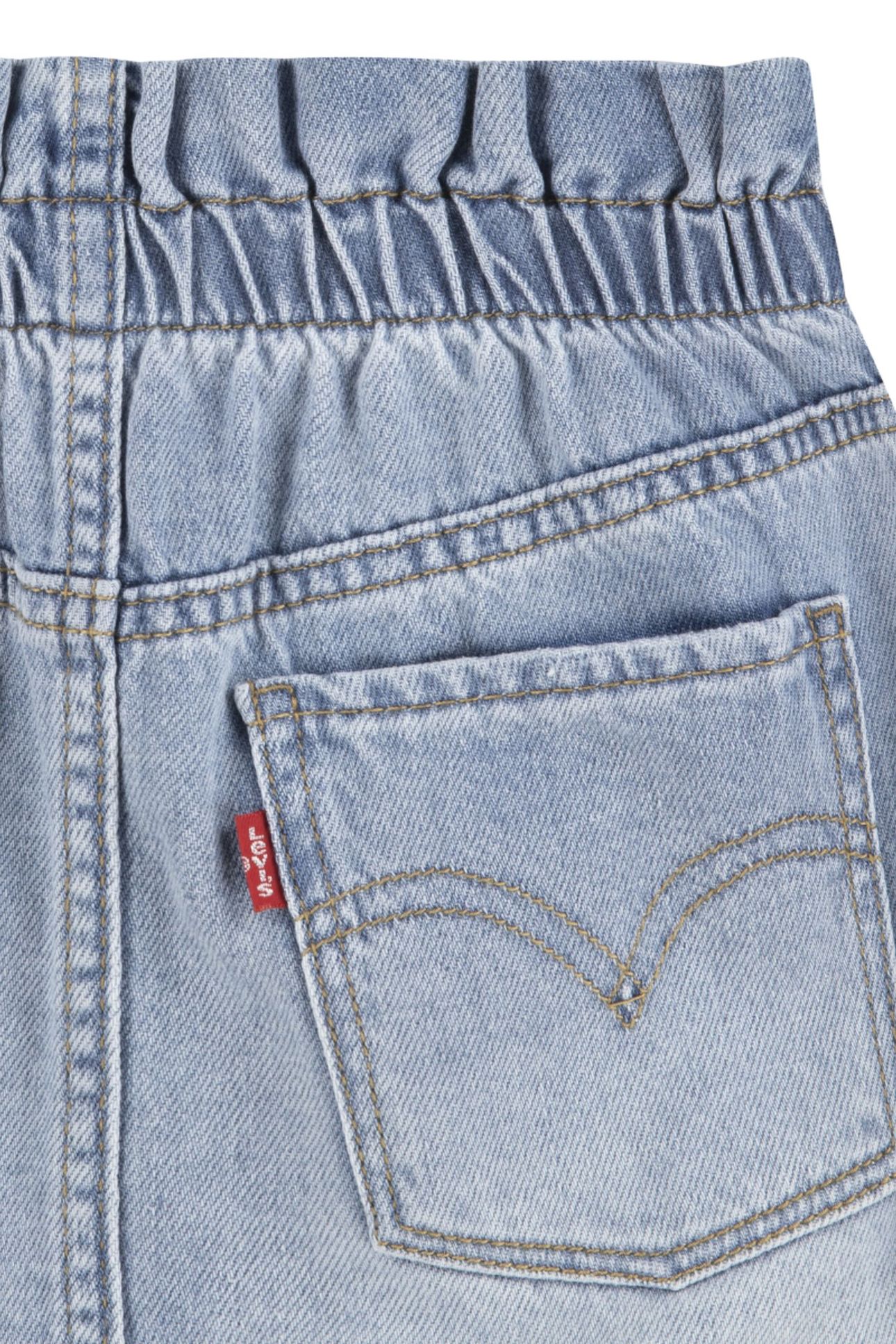 GIRLS HIGH RISE PULL-ON DENIM TOP LIGHT PEBBLE 4