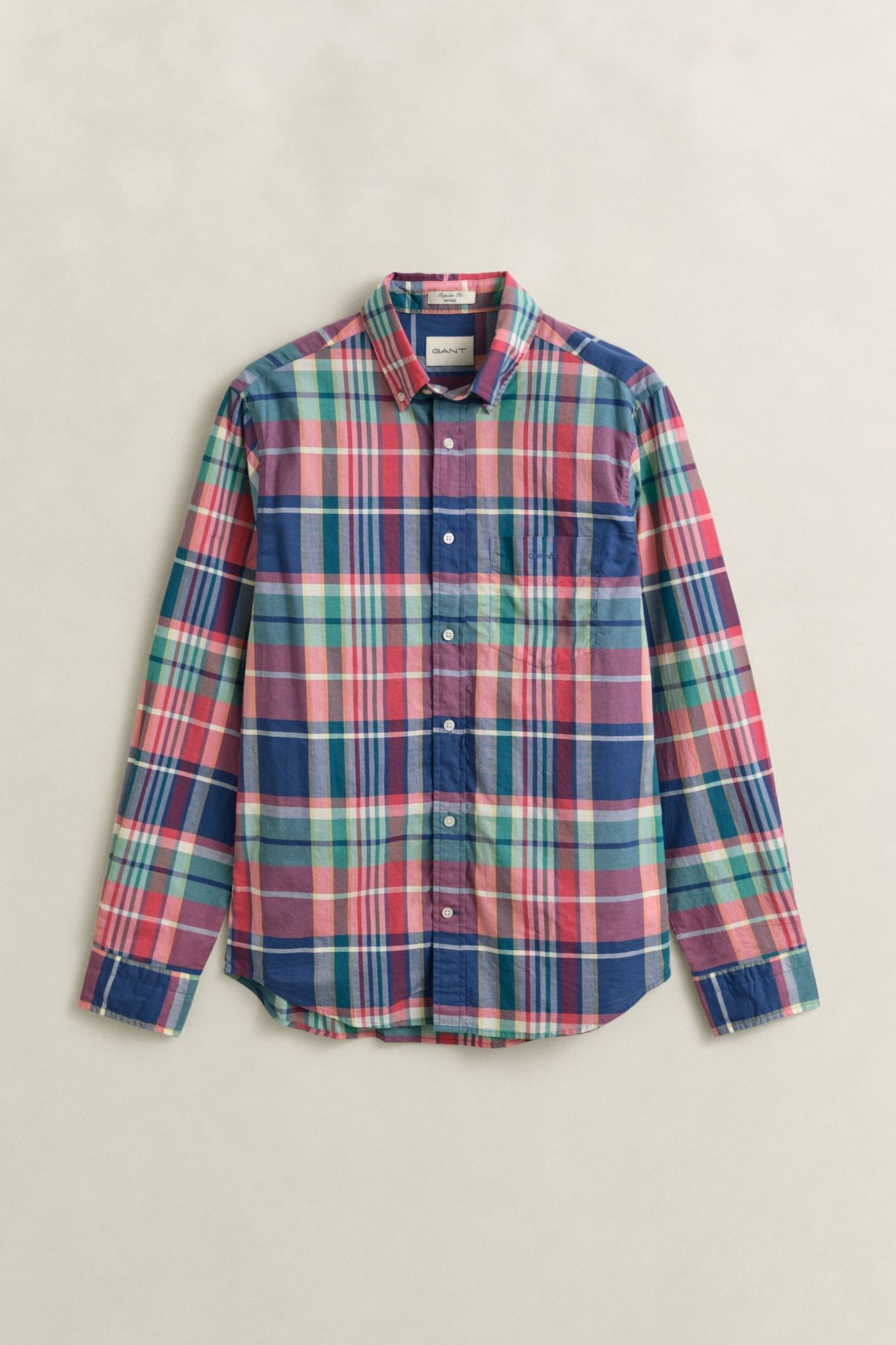 REG INDIAN MADRAS CHECK SHIRT ROSE RED 4