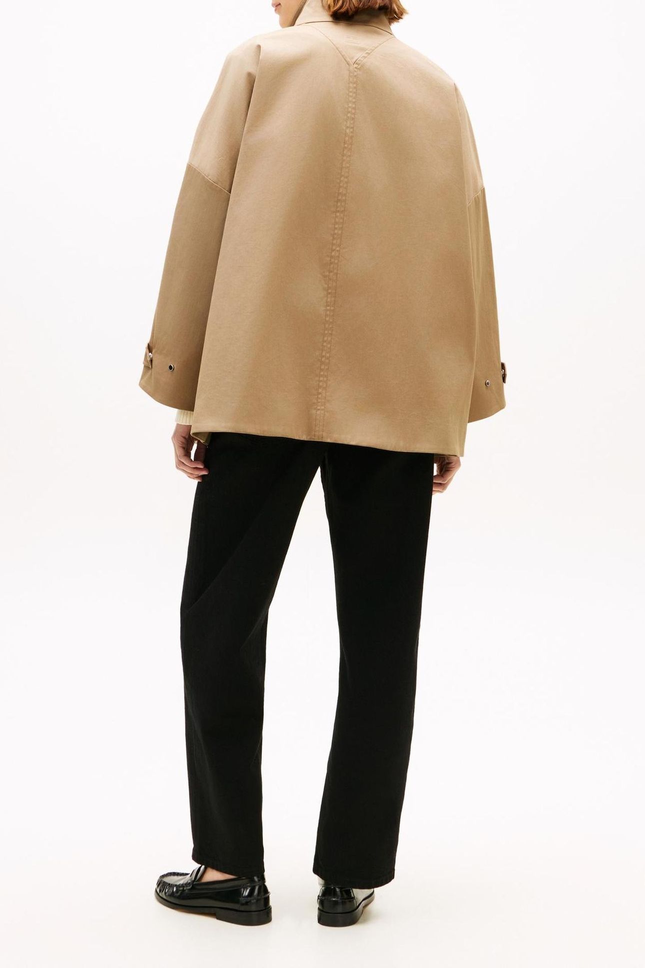 COTTON BLEND RELAXED JACKET BEIGE 2