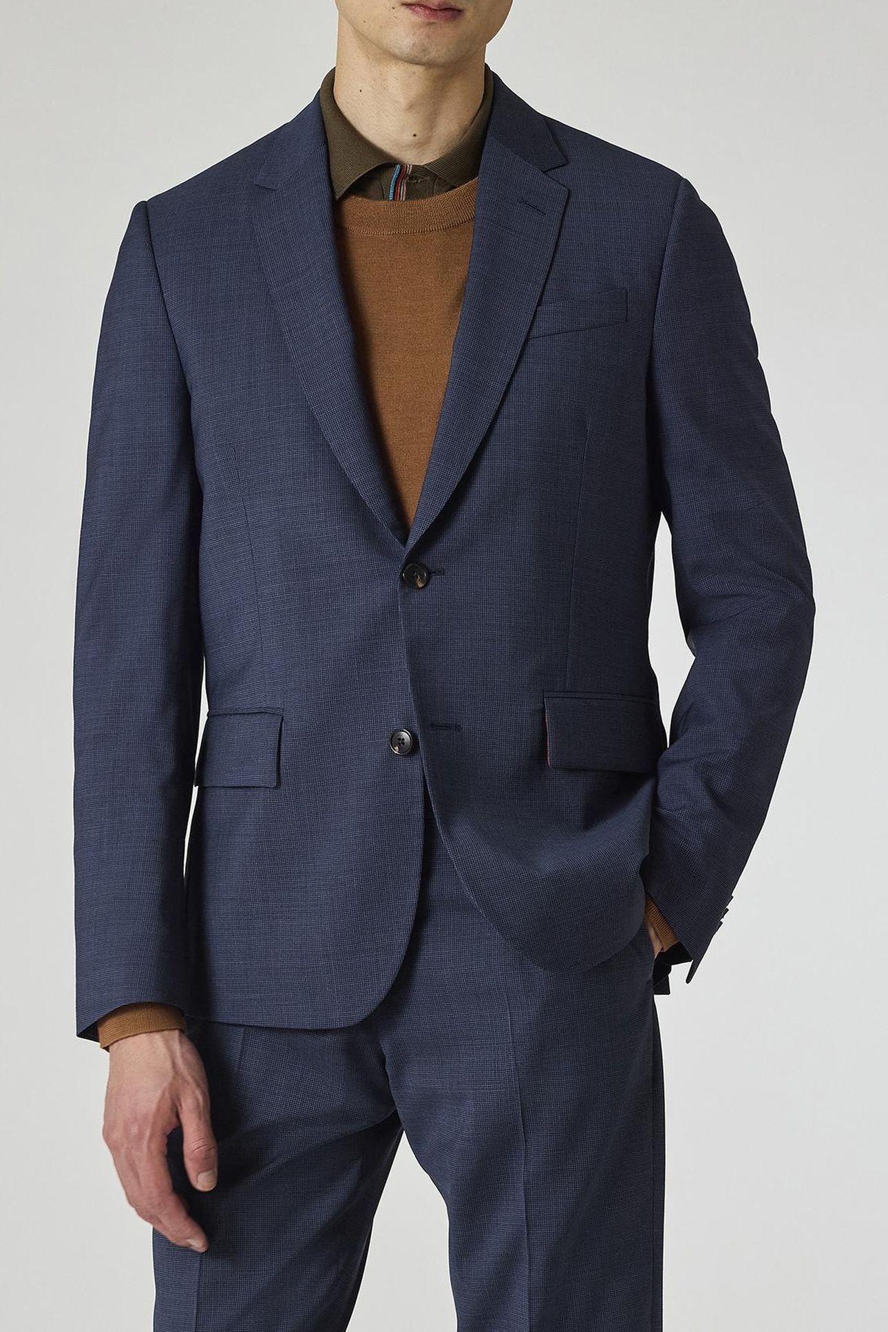 MENS TAILORED FIT 2BTN SUIT INKY BLUE 6