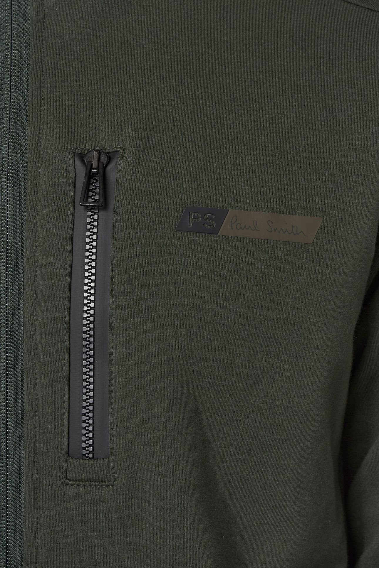 MENS REG FIT ZIP THRU HOODY VERY DARK GREEN 9