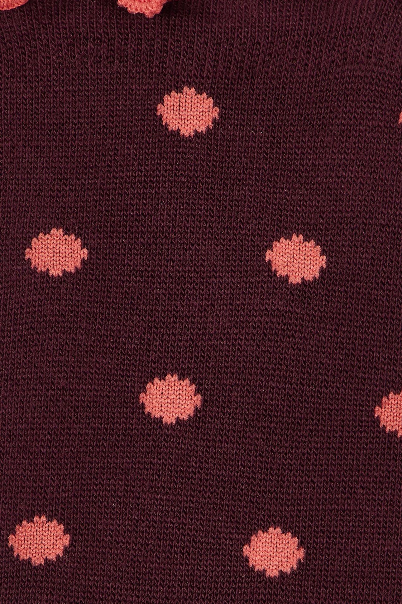 WOMEN SOCK JENNY POLKA BURGUNDY/ BORDE 8
