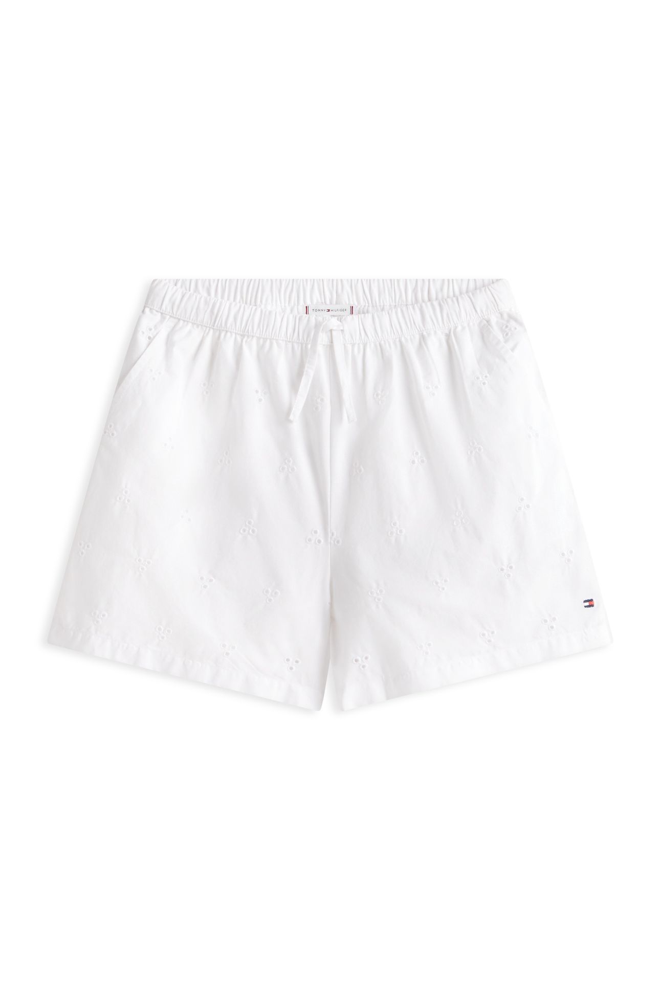 GIRLS BRODERIE ANGLAISE SHORTS WHITE 4