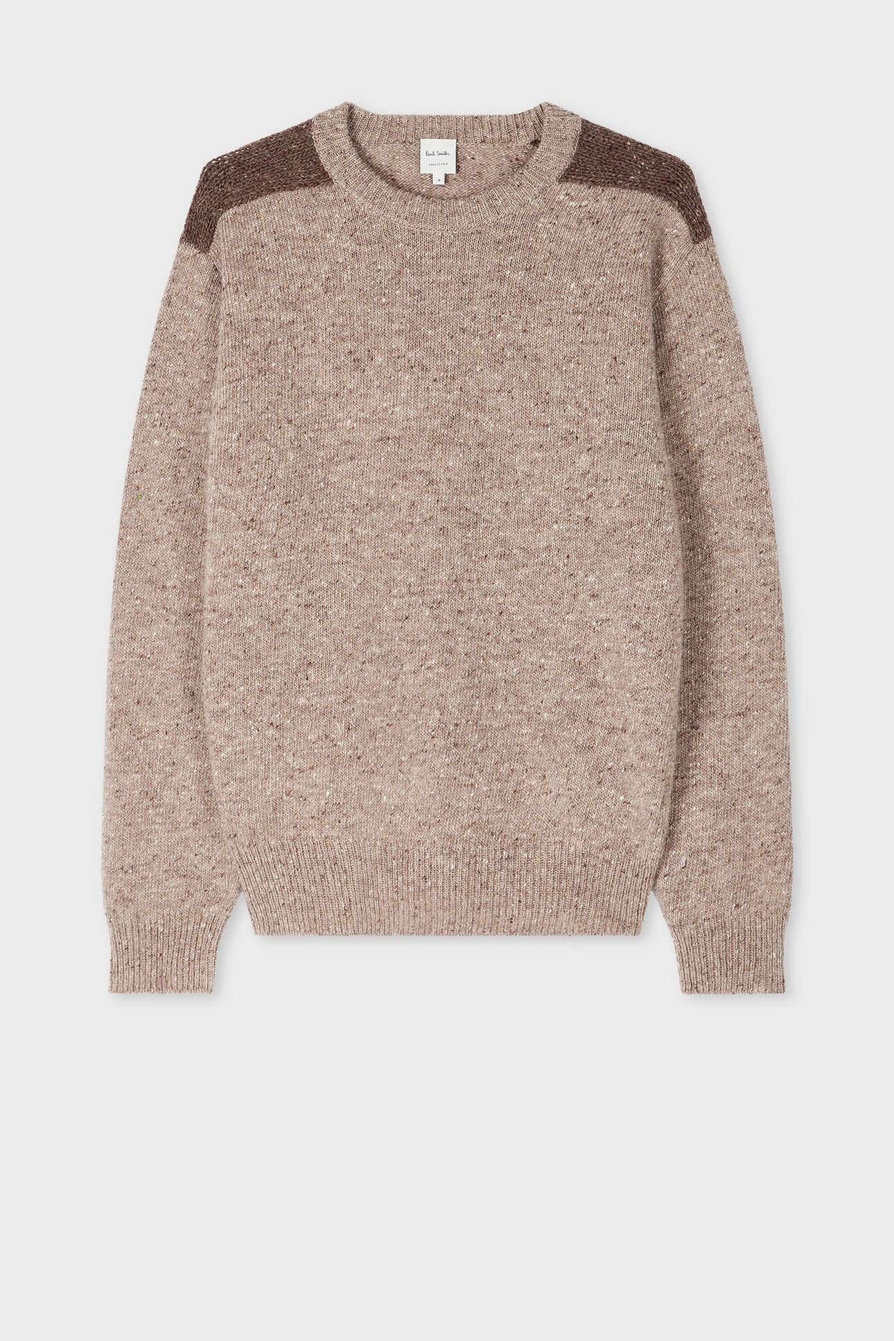 MENS SWEATER CREW NECK LIGHT BEIGE 4