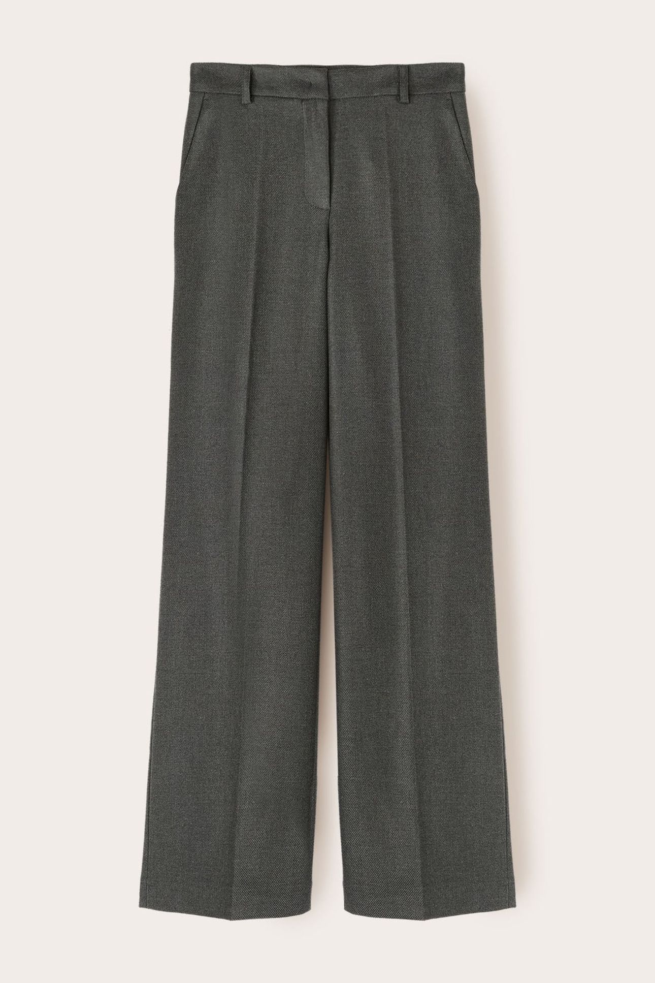 PALAZZO PANTS IN FLANNEL GREY 4