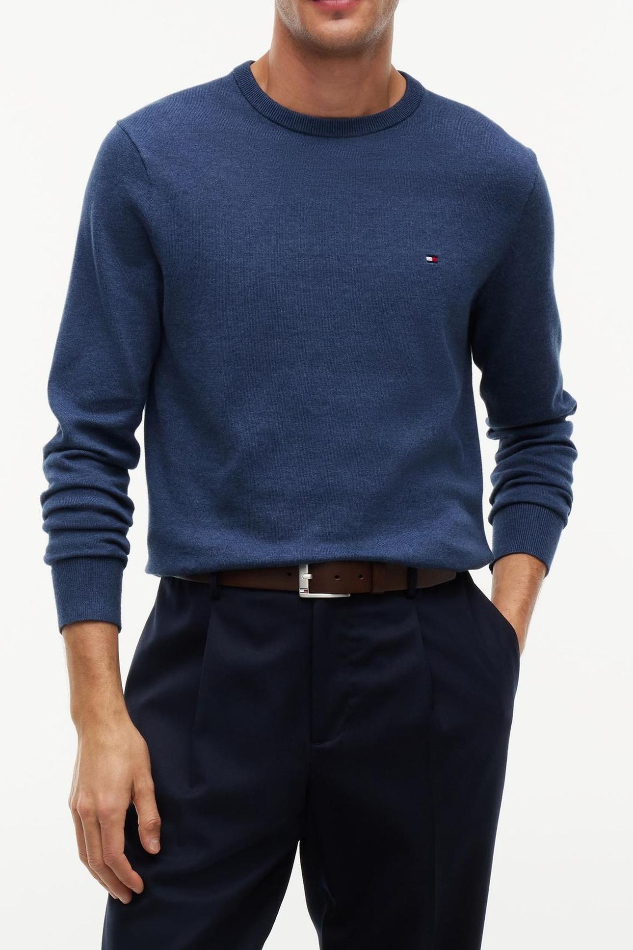 ESSENTIAL SSNL COTTON AEGEAN SEA HEATHER 1