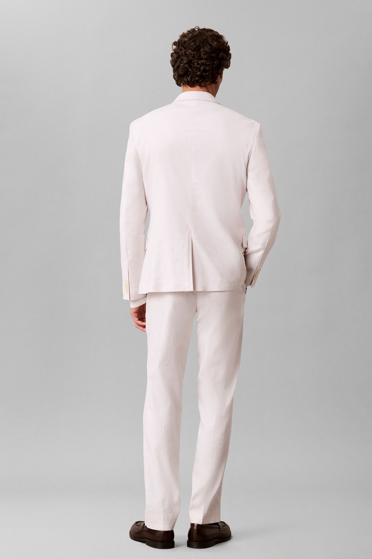 LS LINEN LYOCELL SLIM BLAZER WHITE SAND 5
