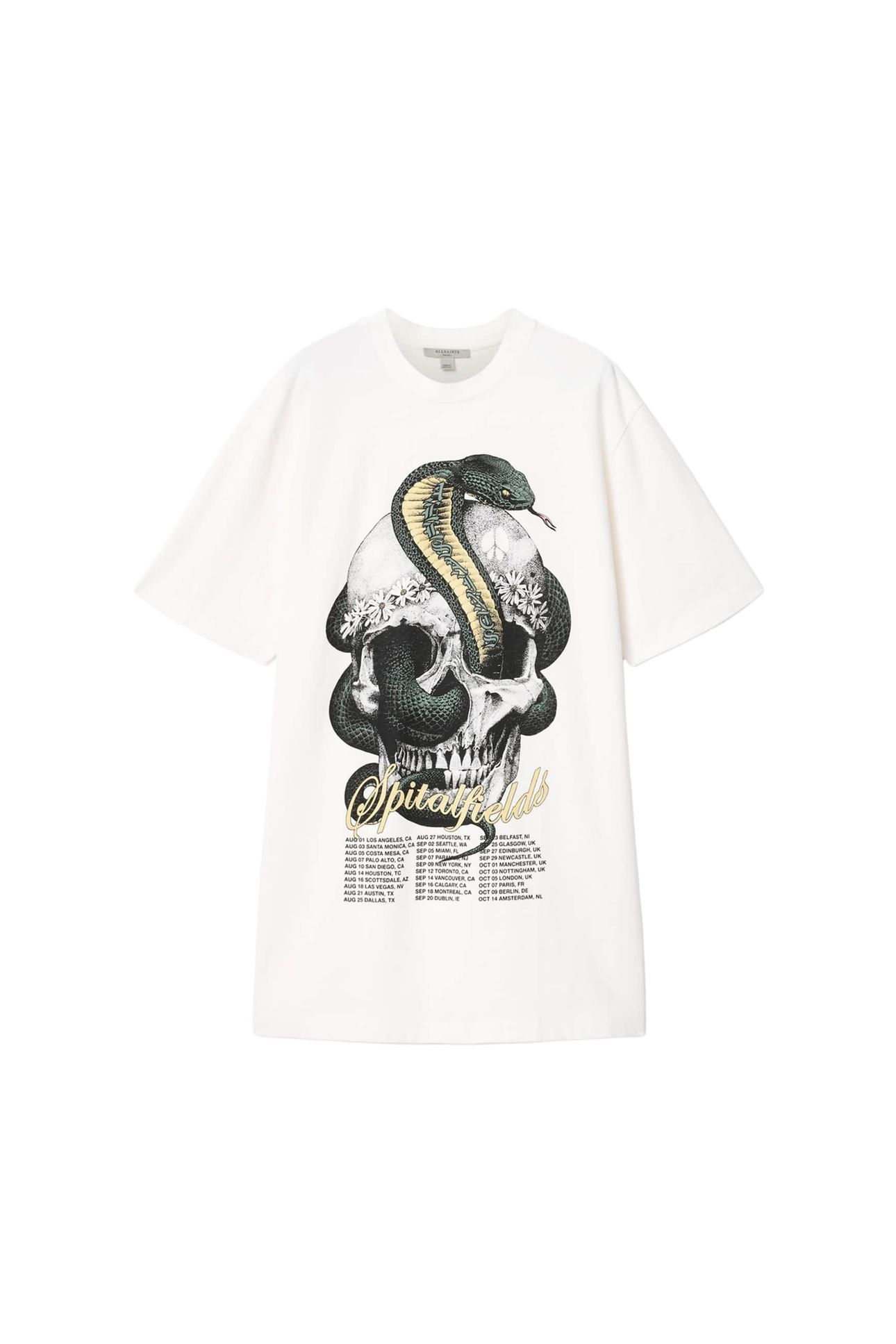 SNAKEHEAD TEE DRESS CHALK WHITE 4