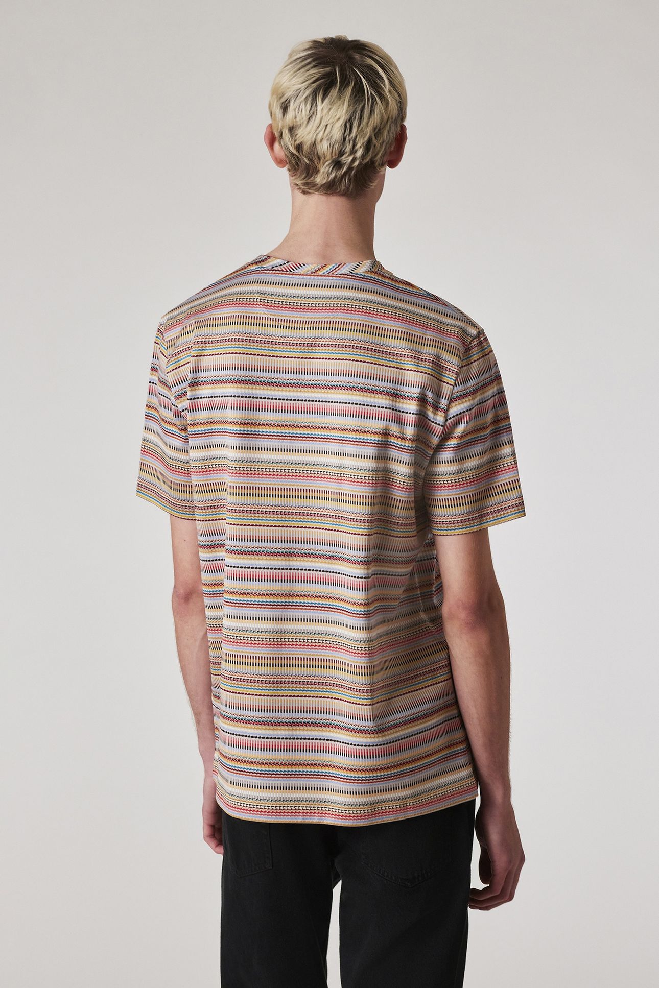 MENS SIGNATURE STRIPE TSHIRT MULTI COLOURED 3