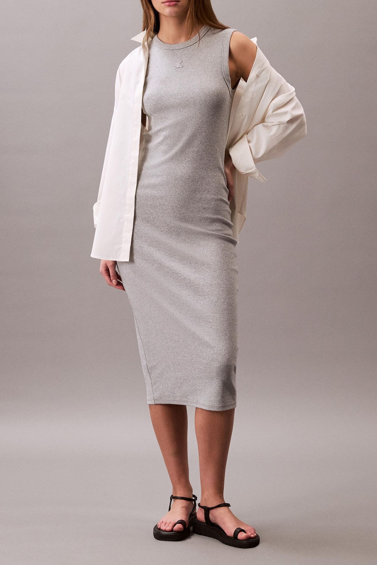 SL COTTON CONTOUR 1X1 DRESS HEROIC GREY HEATHER 1