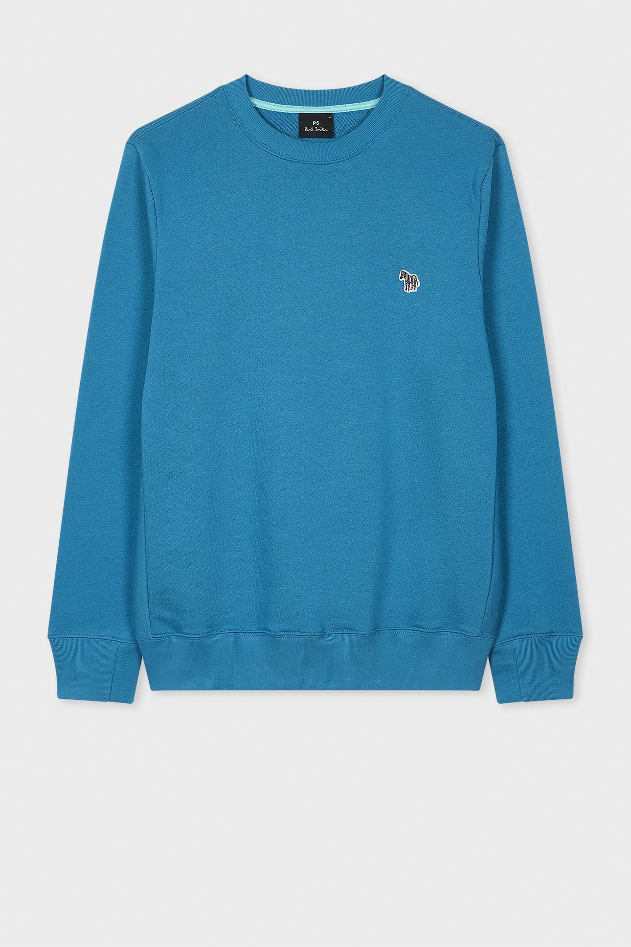MENS REG FIT SWEATSHIRT ZEBRA PETROL BLUE 4