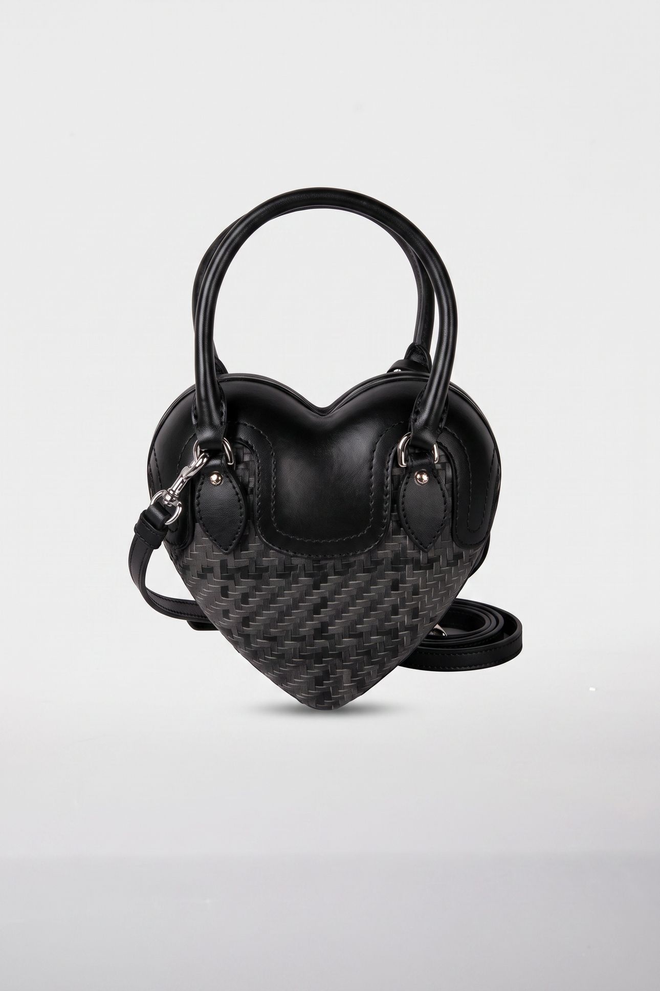 MOSCHINO HEARTBEAT BAG CHECK GREY 3