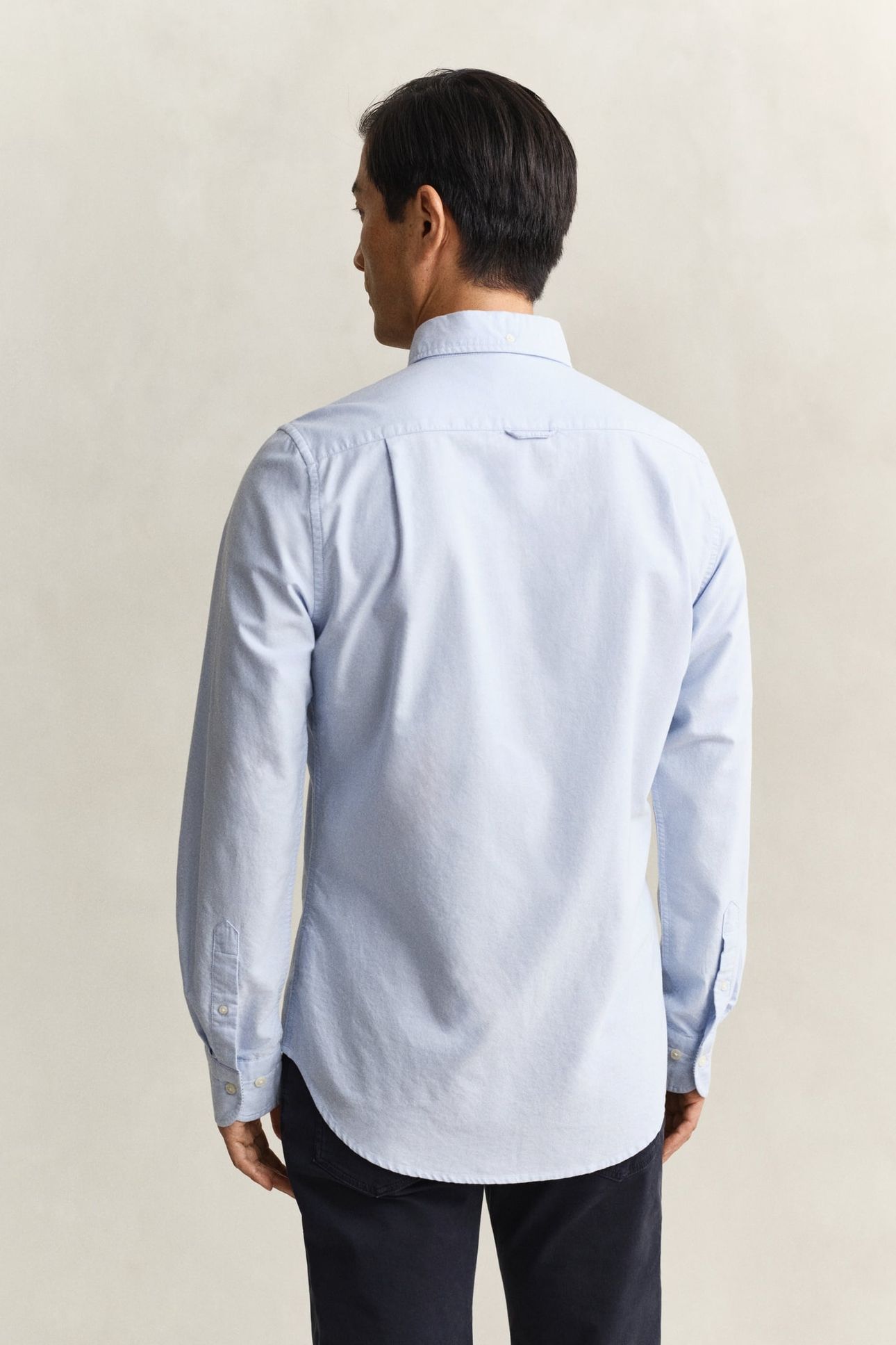 SLIM STRETCH OXFORD SHIRT LIGHT BLUE 2