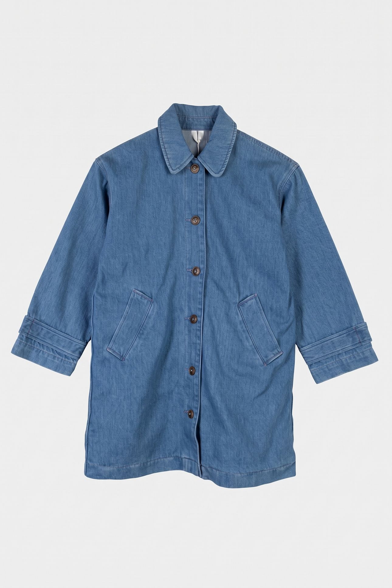 JANE LONG TRENCHCOAT BLUE 2