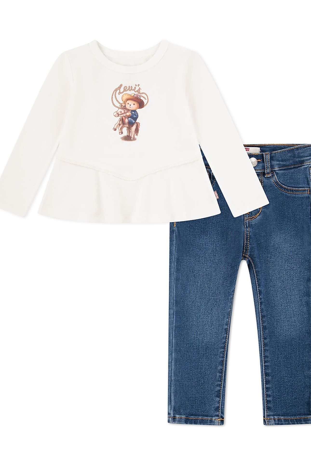 GIRLS WESTERN PEPLUM TOP & JEAN GARDENIA 1
