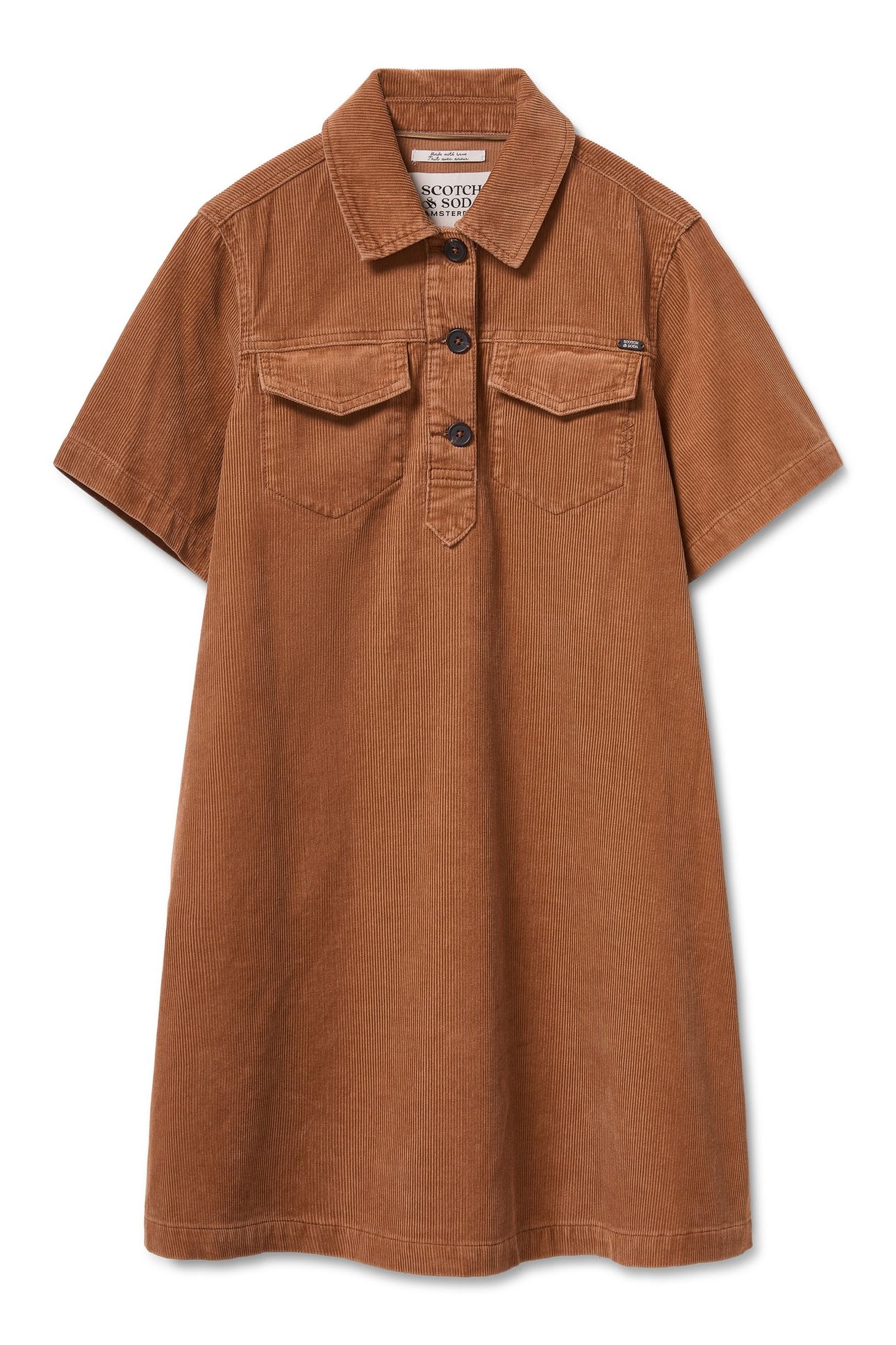 CORDUROY POLO DRESS THRUSH 4