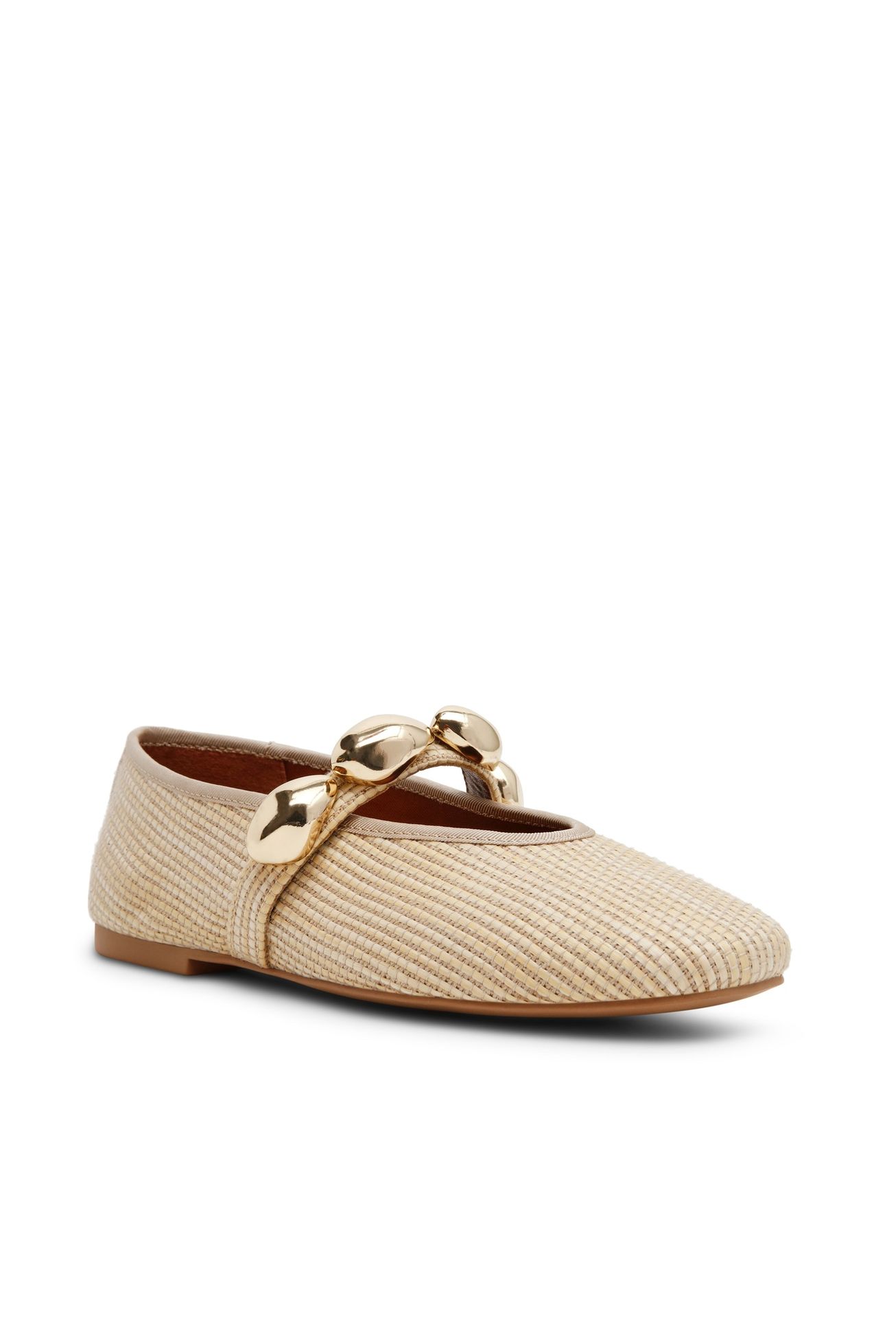 POPPIN FLAT SHOES NAT RAFFIA 2