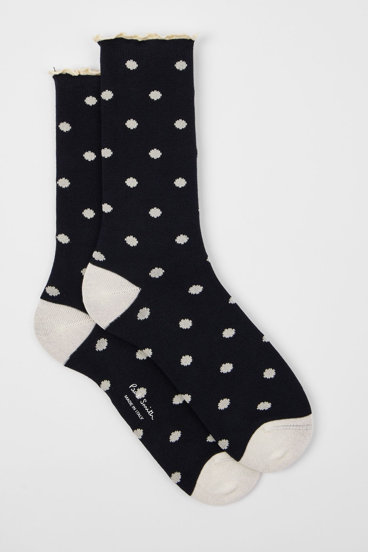 WOMEN SOCK JENNY POLKA NAVY 4