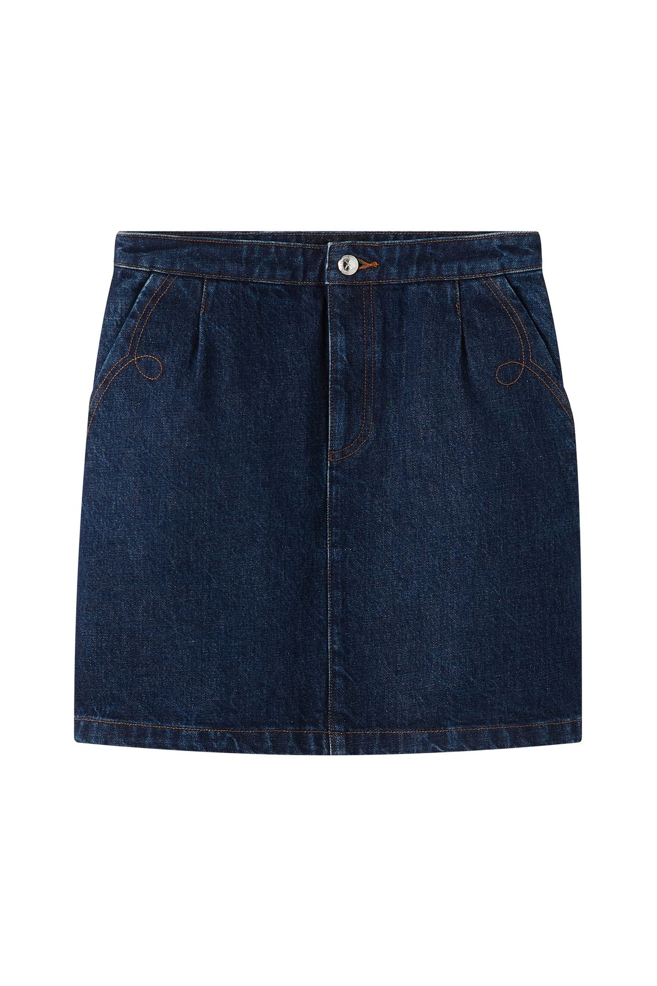 SKIRT BRIGITTE WASHED INDIGO 2