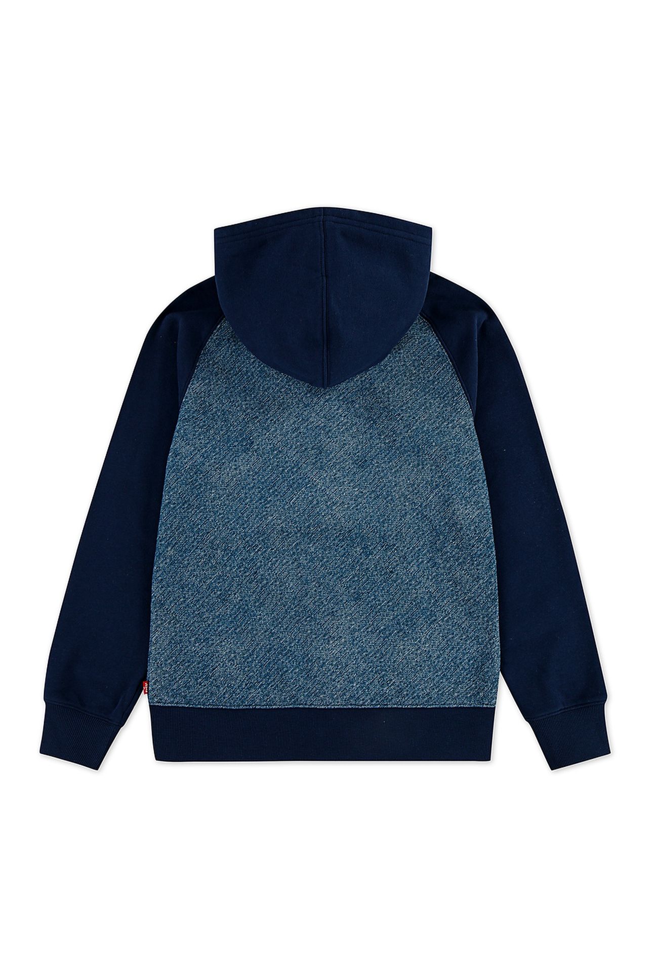 BOYS TROMPE LOEIL DENIM HOODIE DRESS BLUES 2