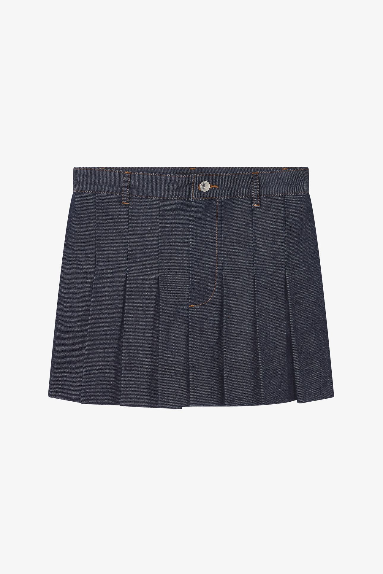 MINI SKIRT PLEATED INDIGO 4