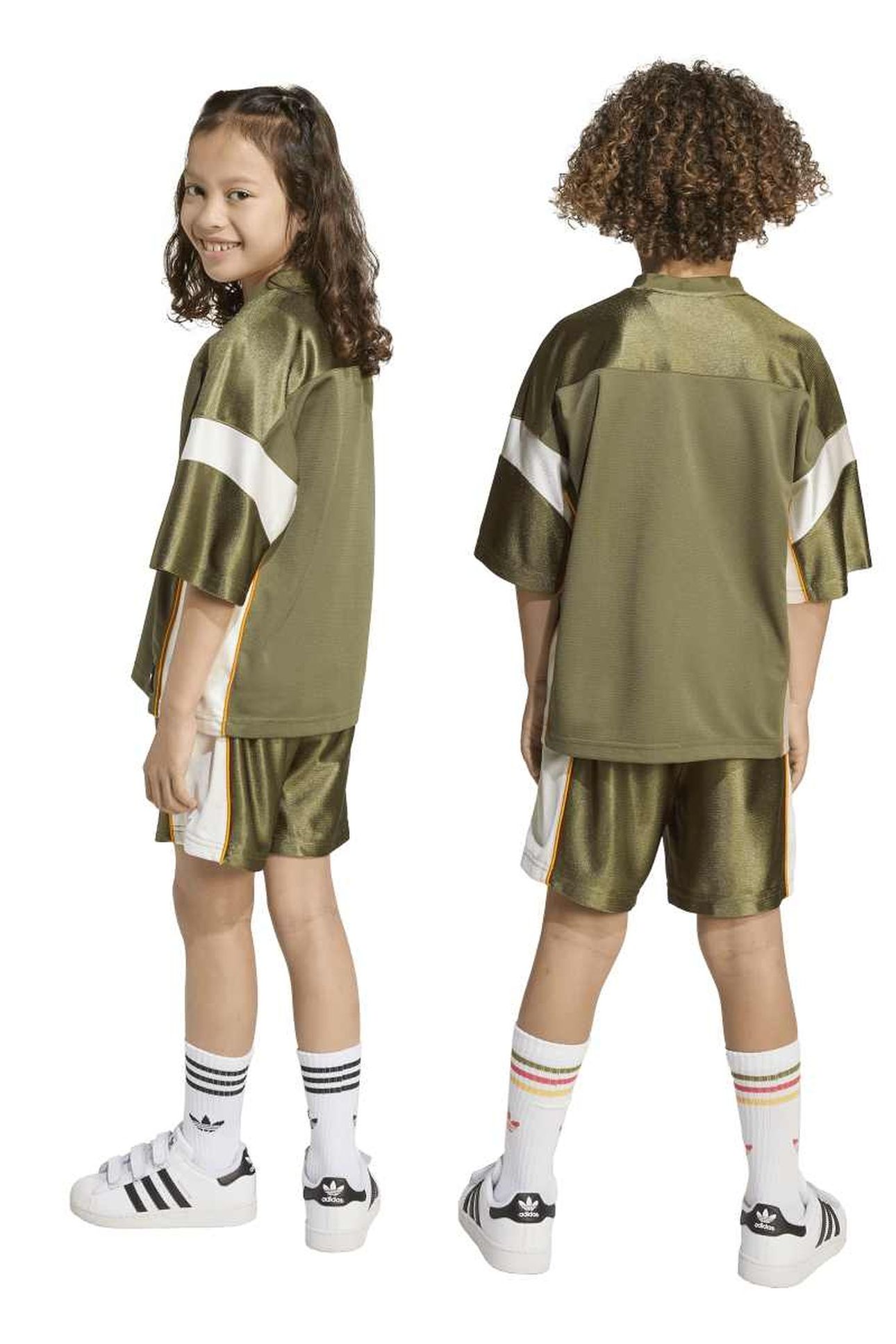 KIDS SHORT TEE SET FOCUS OLIVE 4