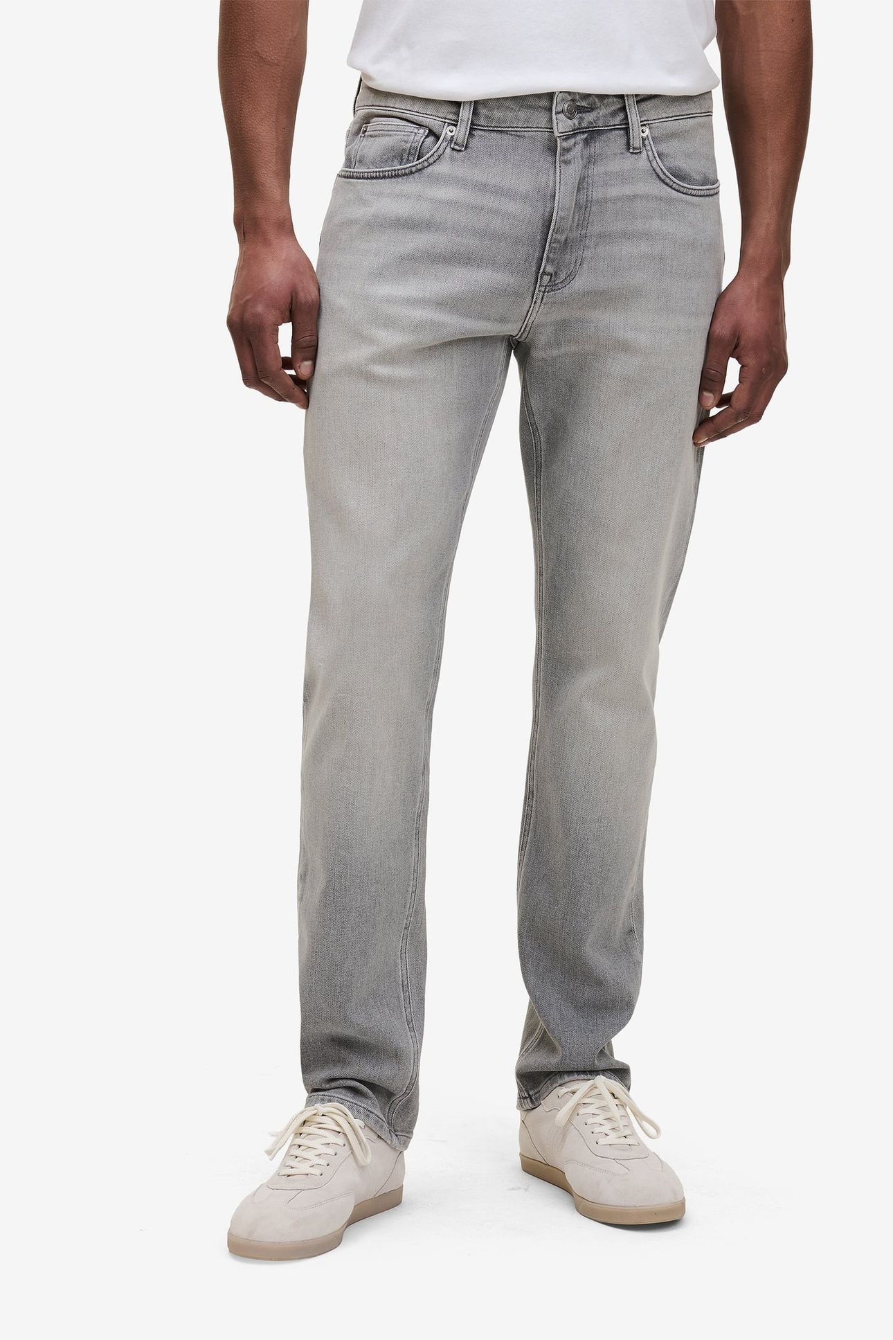 YAMANE MIDWEIGHT COTTON STRETCH LIGHT GREY 2