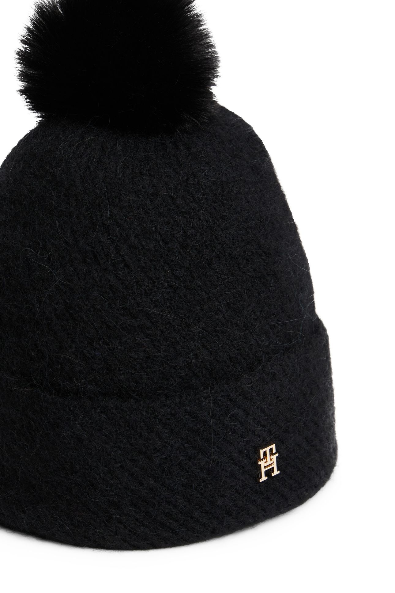 TH POM POM BEANIE BLACK 3