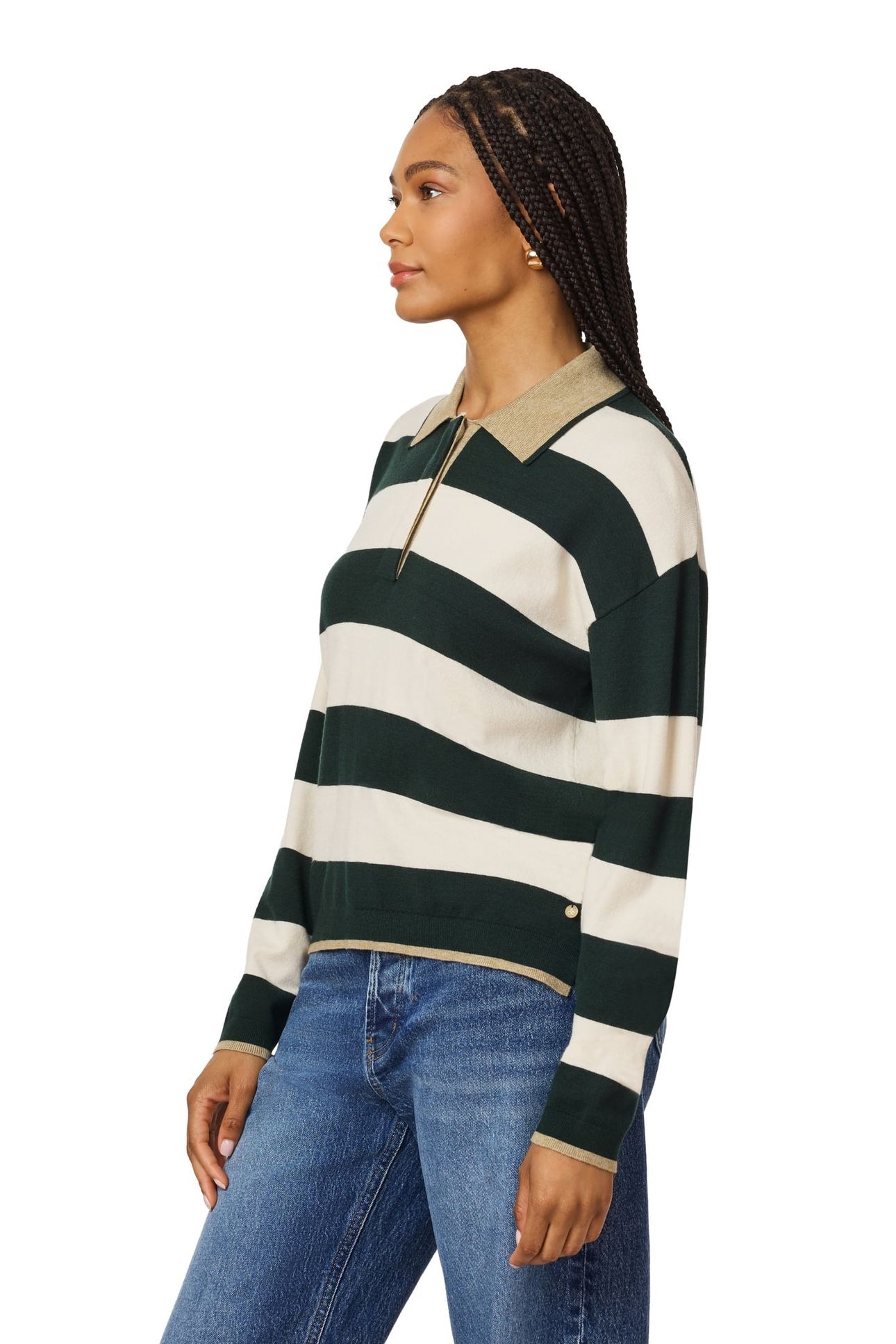 POLO SWEATER SCARAB/ANTIQUE WHITE 7