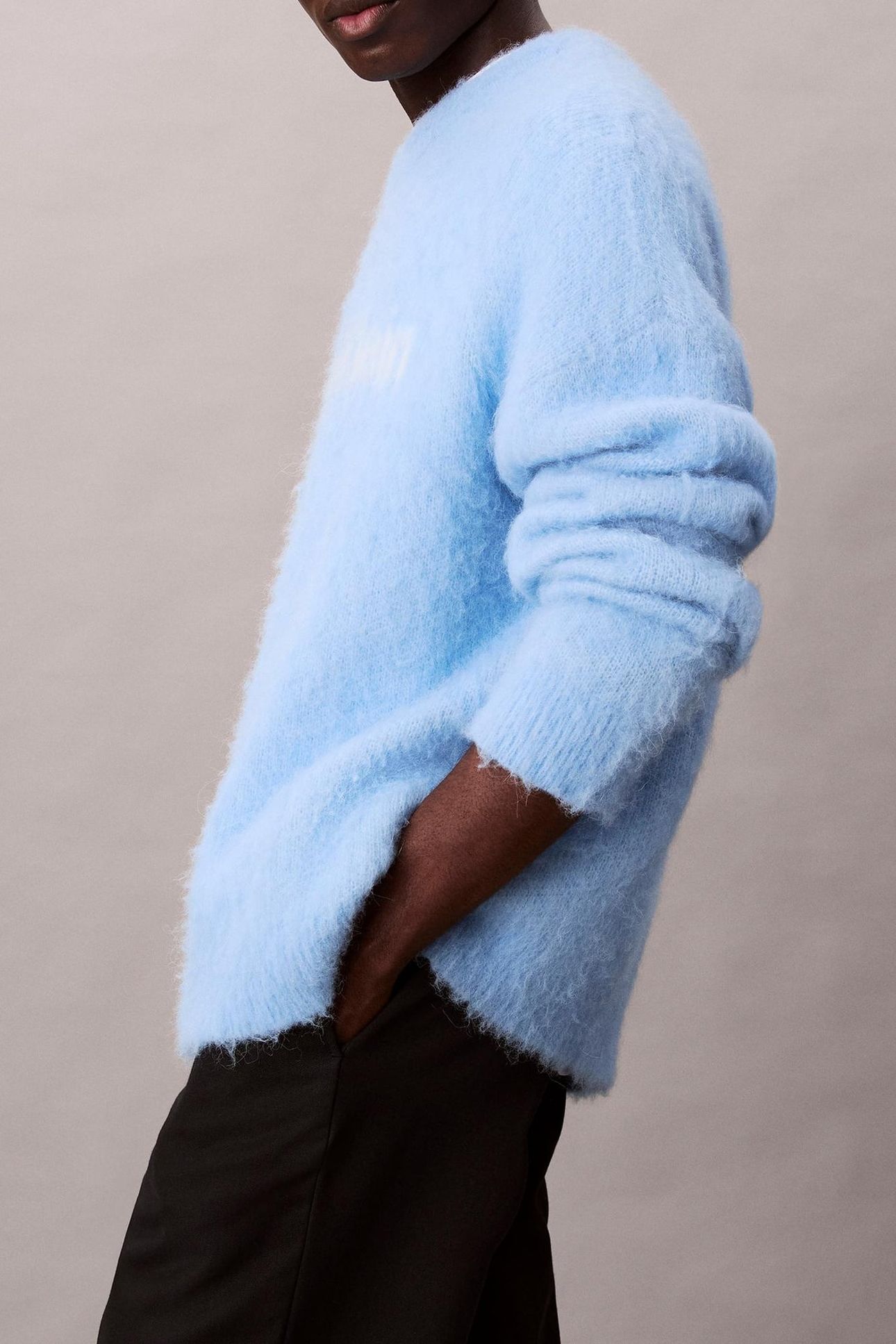 LS BRUSHED ALPACA JUMPER TRACK BLUE 6