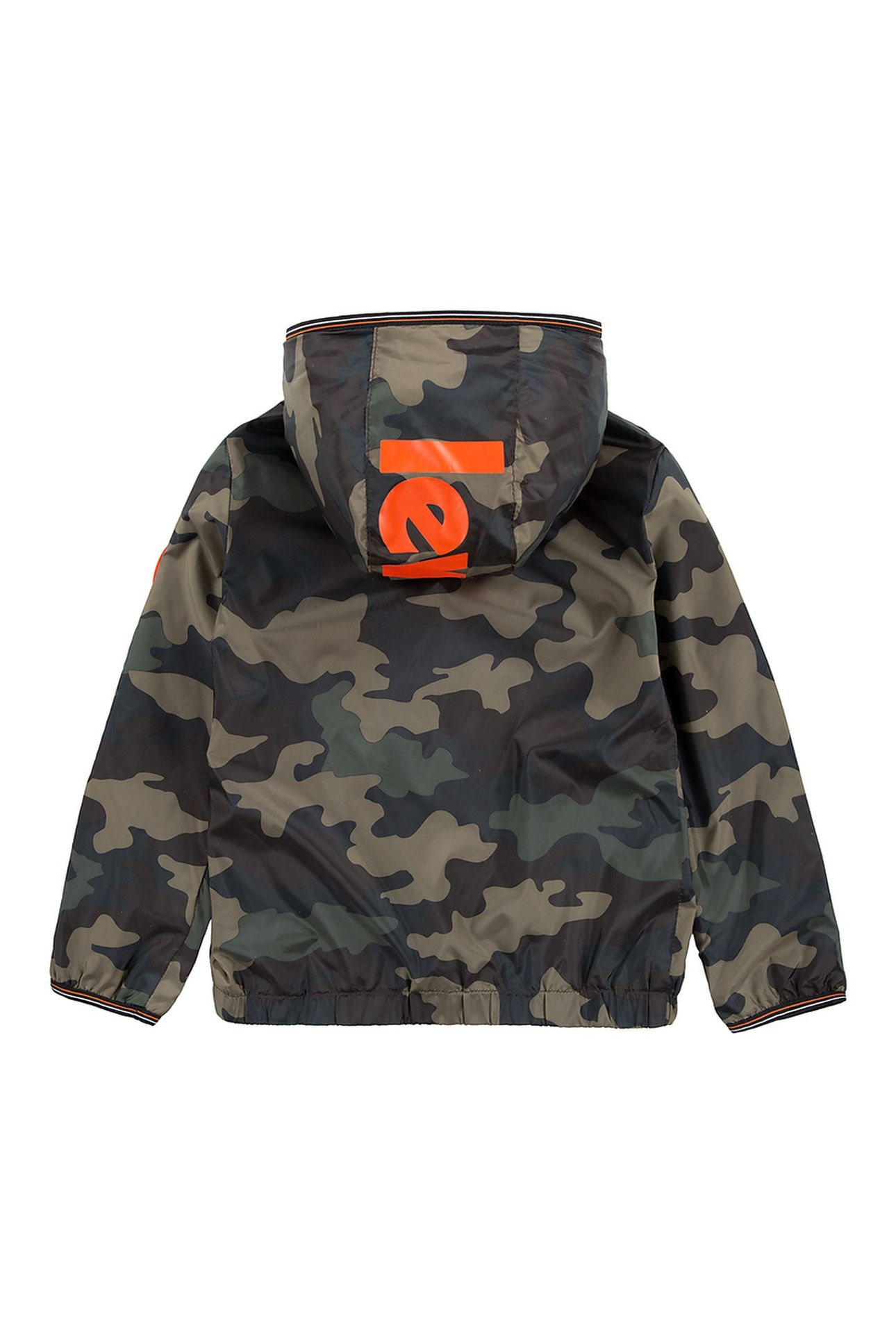 UNISEX ESSENTIAL WINDBREAKER THYME/NAVY CAMO 2