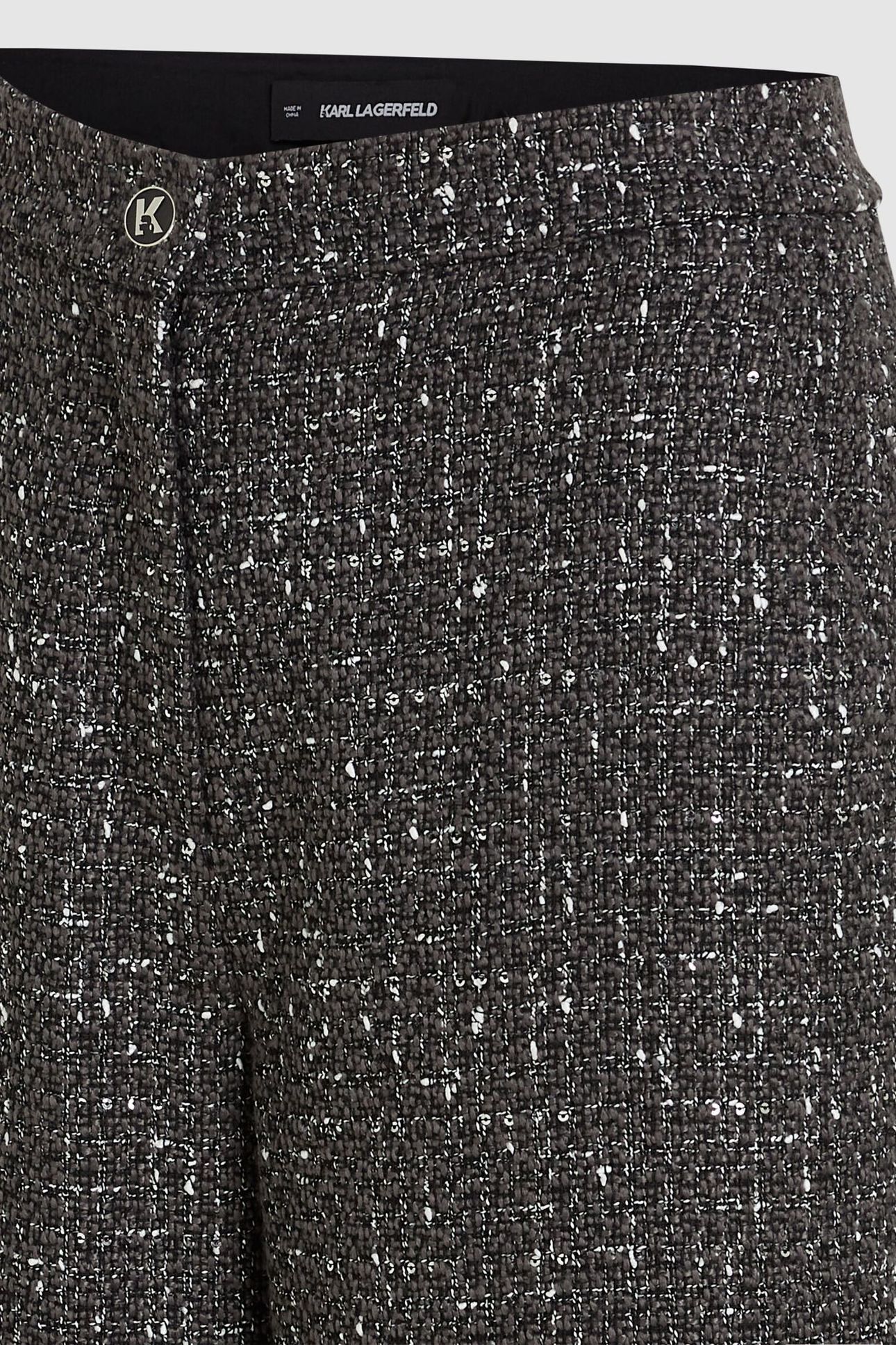 BOUCLE WIDE LEG PANTS GREY BOUCLE 5