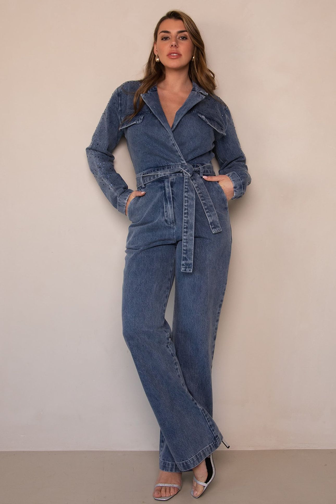 YAEL DENIM JUMPSUIT BLUE WASH 1