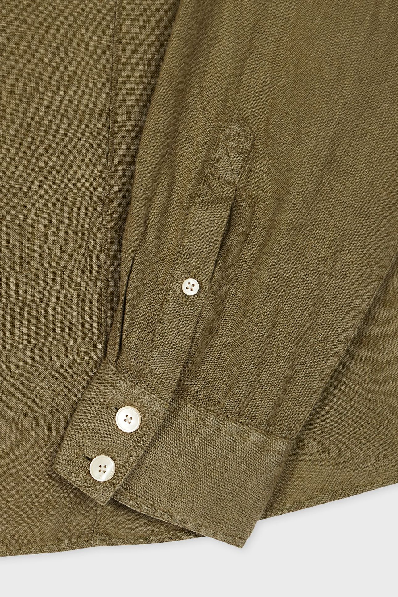 MENS LS CASUAL FIT SHIRT MILITARY GREEN 5