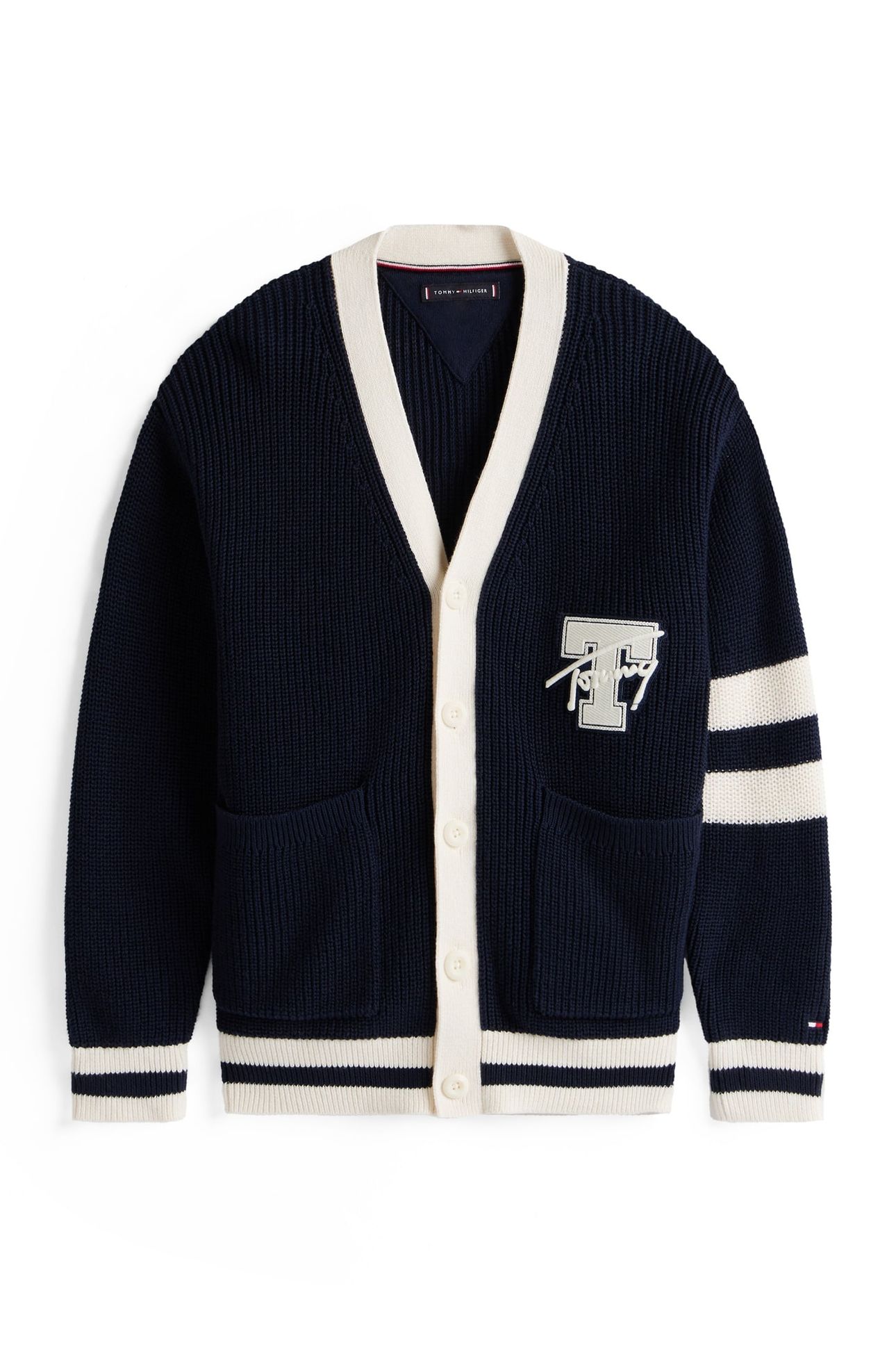 BOYS VARSITY GRAPHIC V-NECK DARK NIGHT NAVY 4