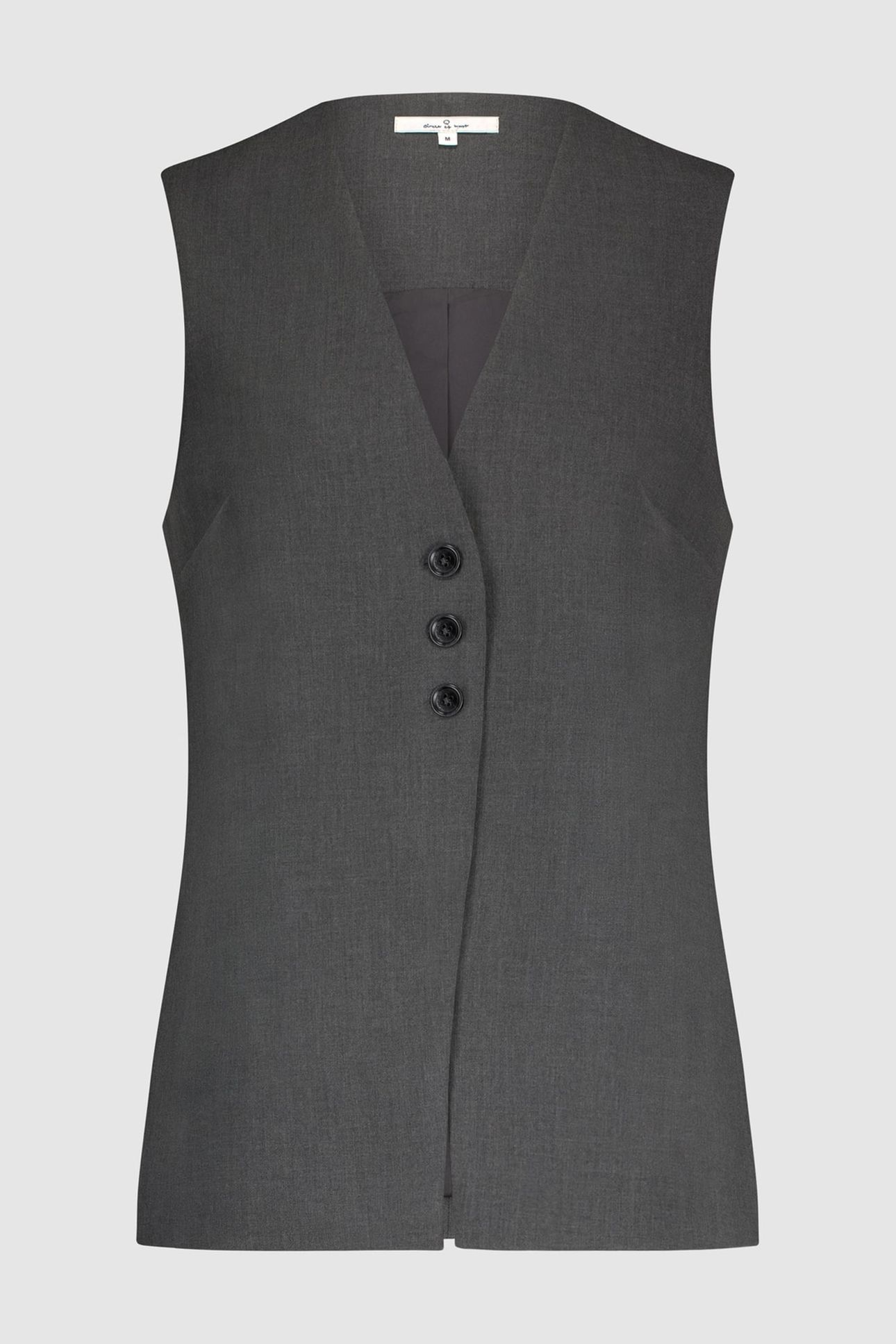 IZZY GILET DARK GREY MELANGE 1