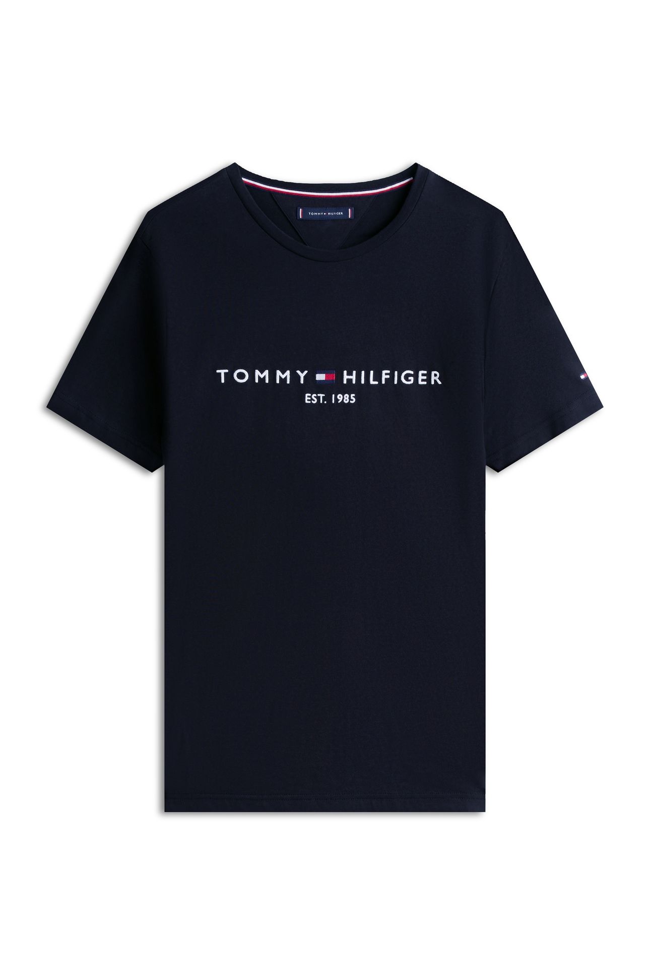 CORE TOMMY LOGO TEE JET BLACK 4