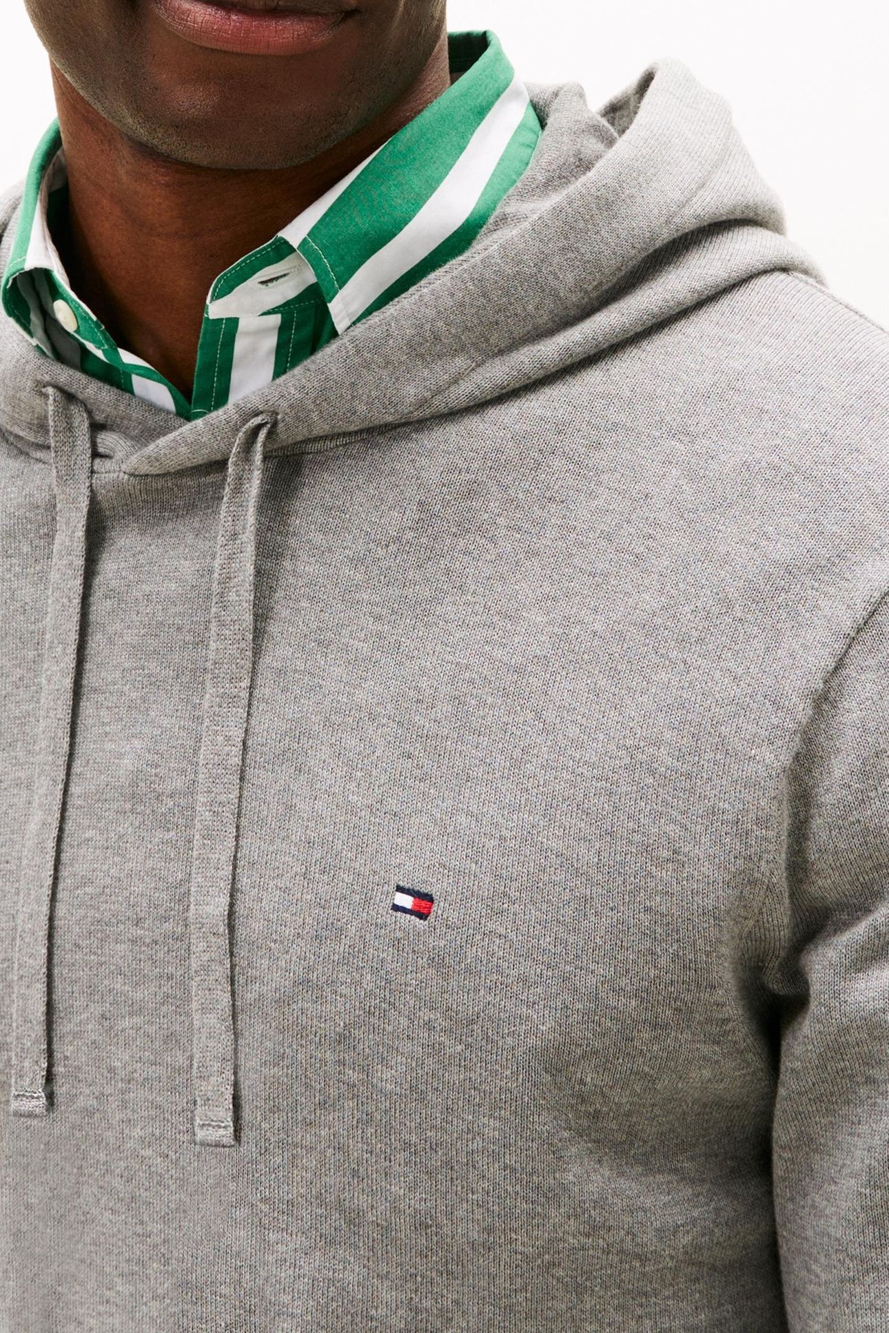 ESSENTIAL COTTON HOODIE MEDIUM GREY HEATHER 5