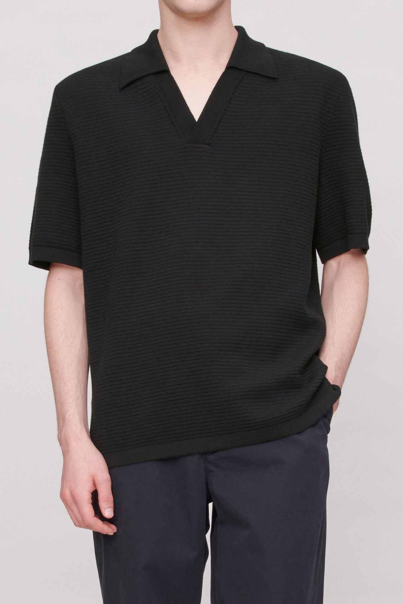 UNISEX POLO LIVIO BLACK 1